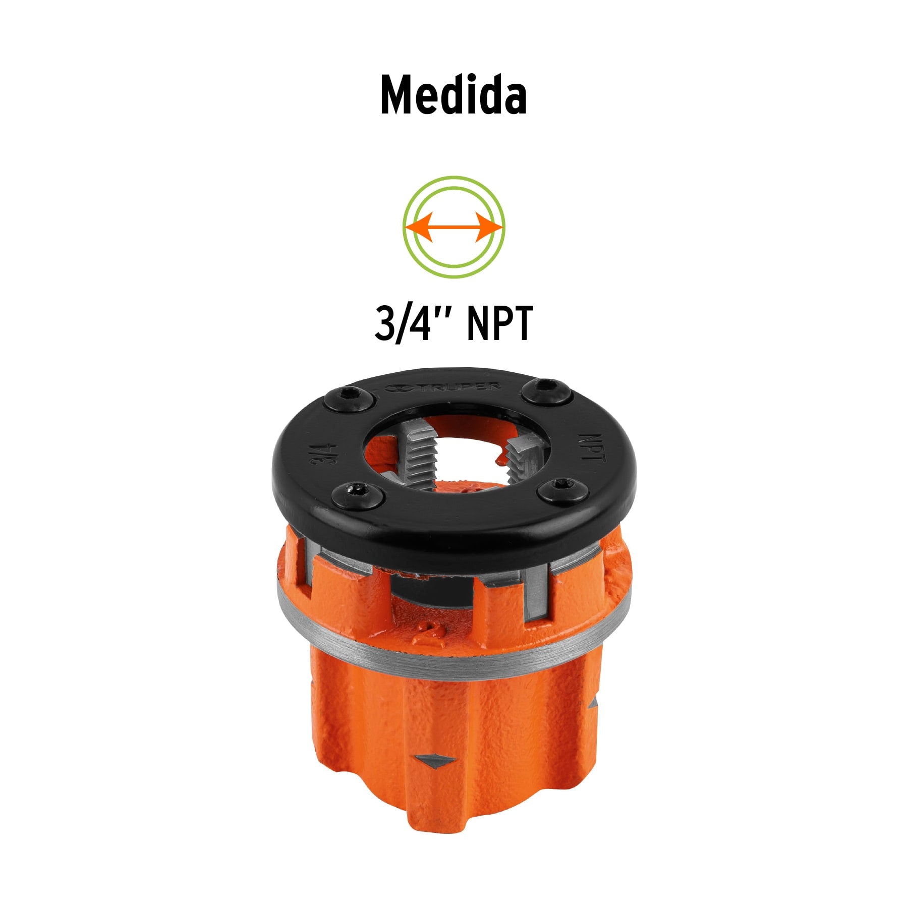 Dado 3/4' para tarrajas TA-850 y TA-851, TRUPER. Modelo: D-850-3/4