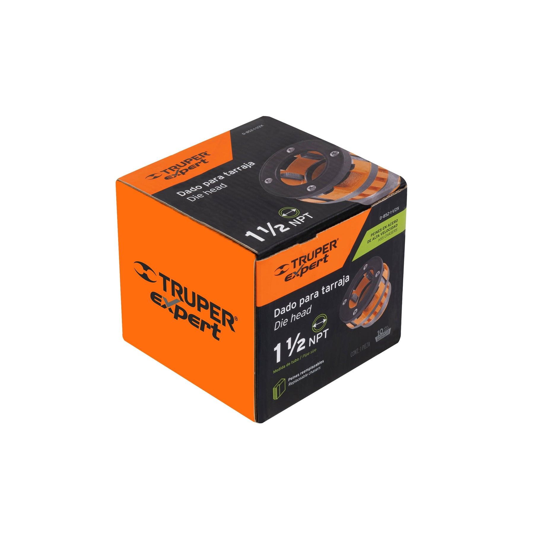 Dado de 1-1/2' para tarrajas T-852X, TRUPER EXPERT. Modelo: D-852-1-1/2X