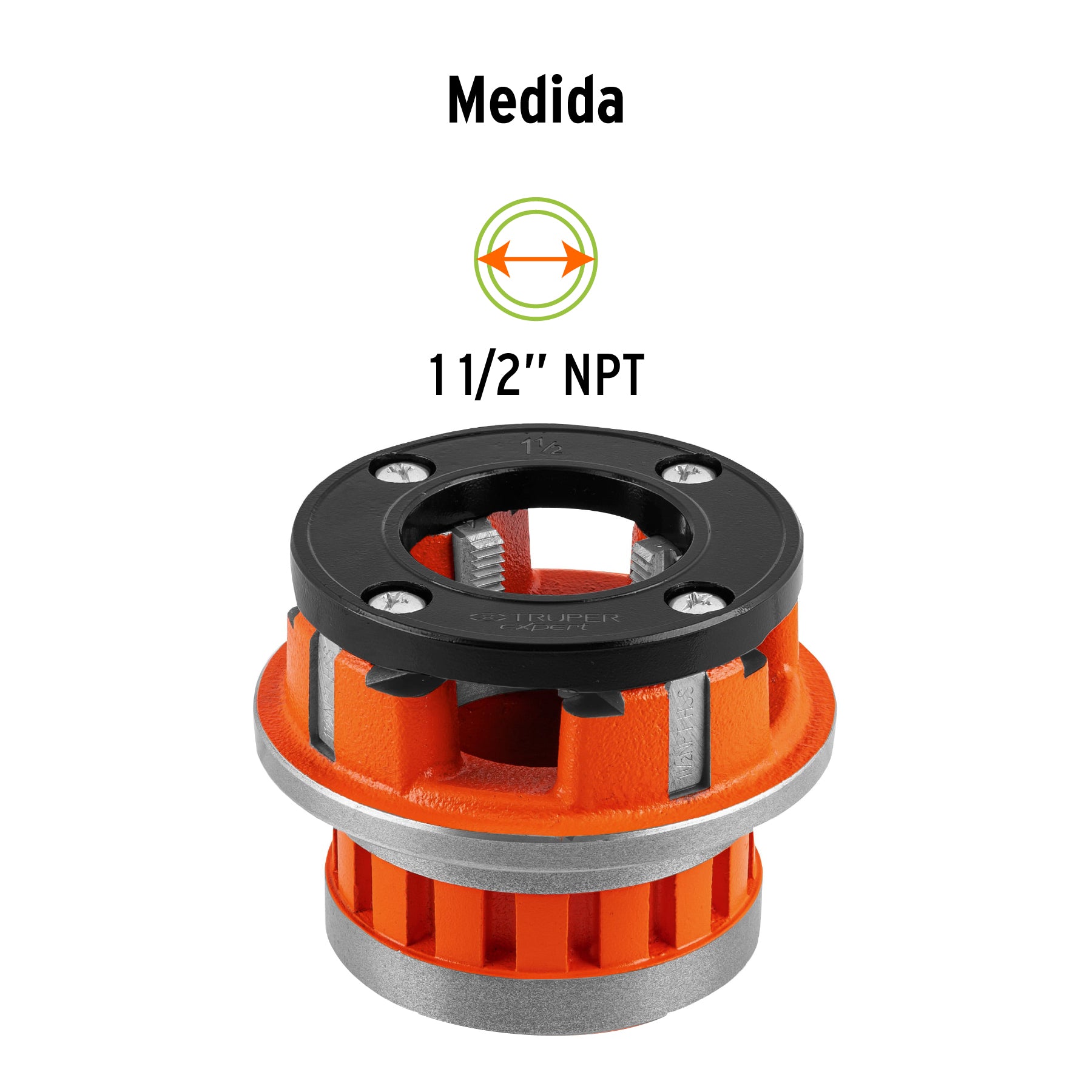 Dado de 1-1/2' para tarrajas T-852X, TRUPER EXPERT. Modelo: D-852-1-1/2X