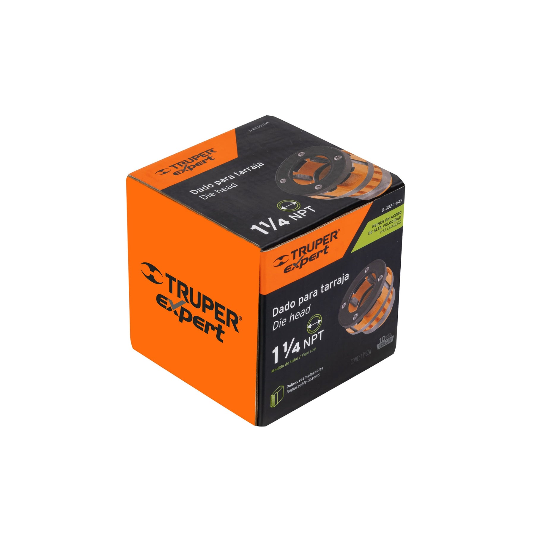 Dado de 1-1/4' para tarrajas T-852X, TRUPER EXPERT. Modelo: D-852-1-1/4X