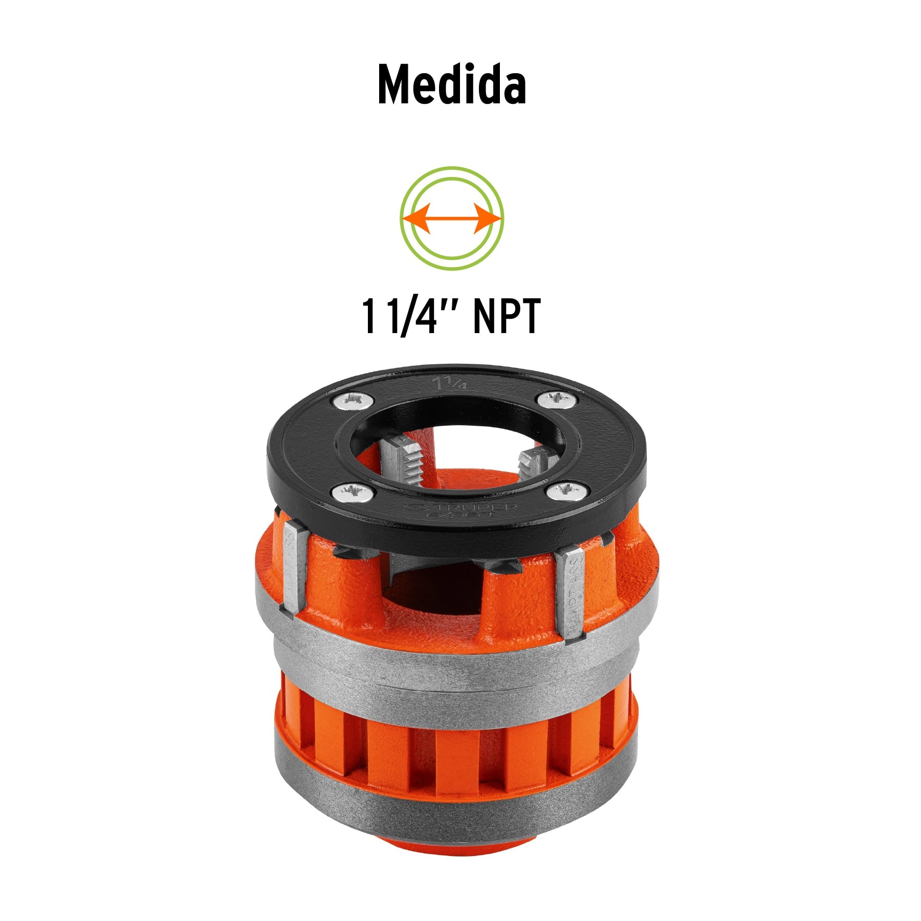 Dado de 1-1/4' para tarrajas T-852X, TRUPER EXPERT. Modelo: D-852-1-1/4X