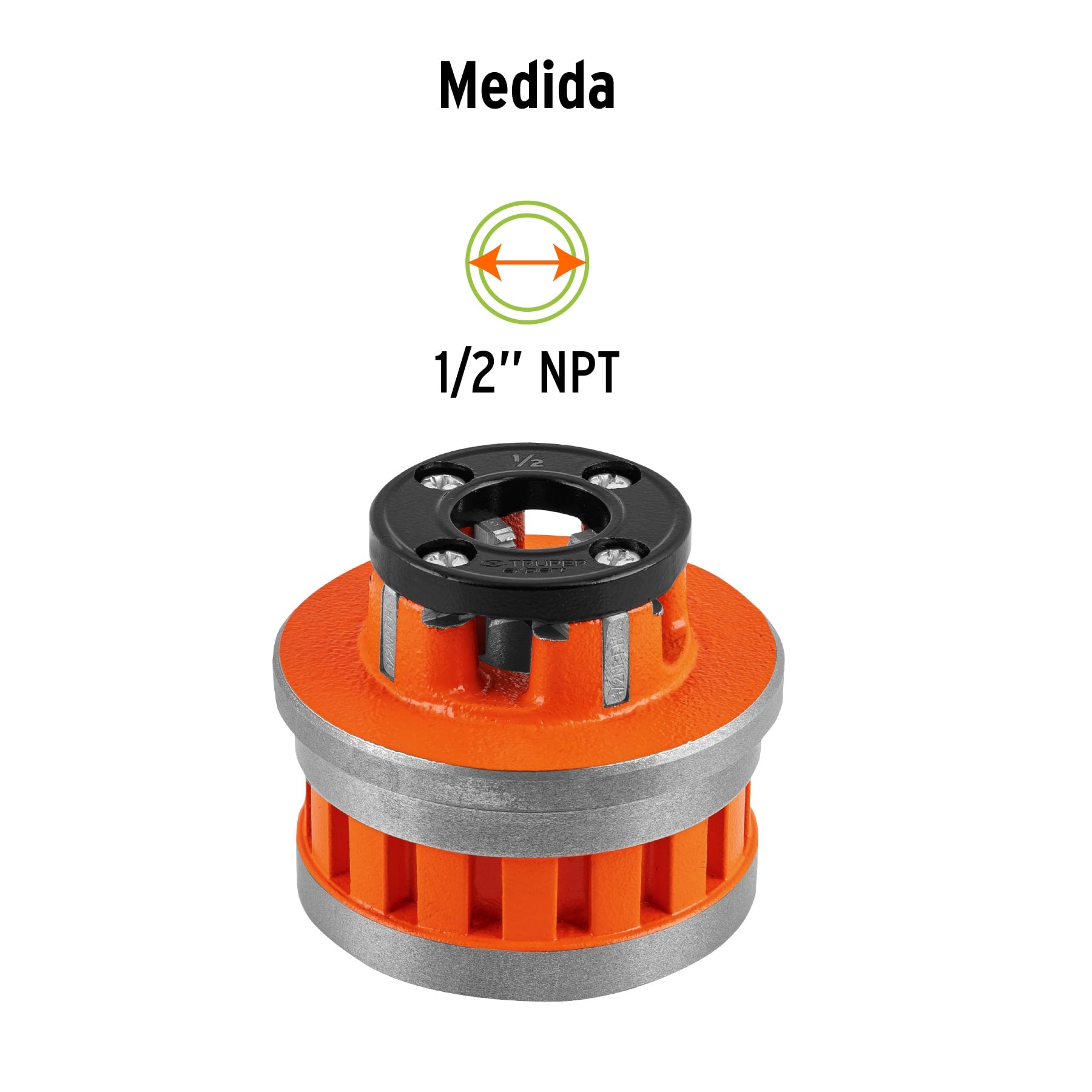 Dado de 1/2' para tarrajas T-852X, TRUPER EXPERT. Modelo: D-852-1/2X
