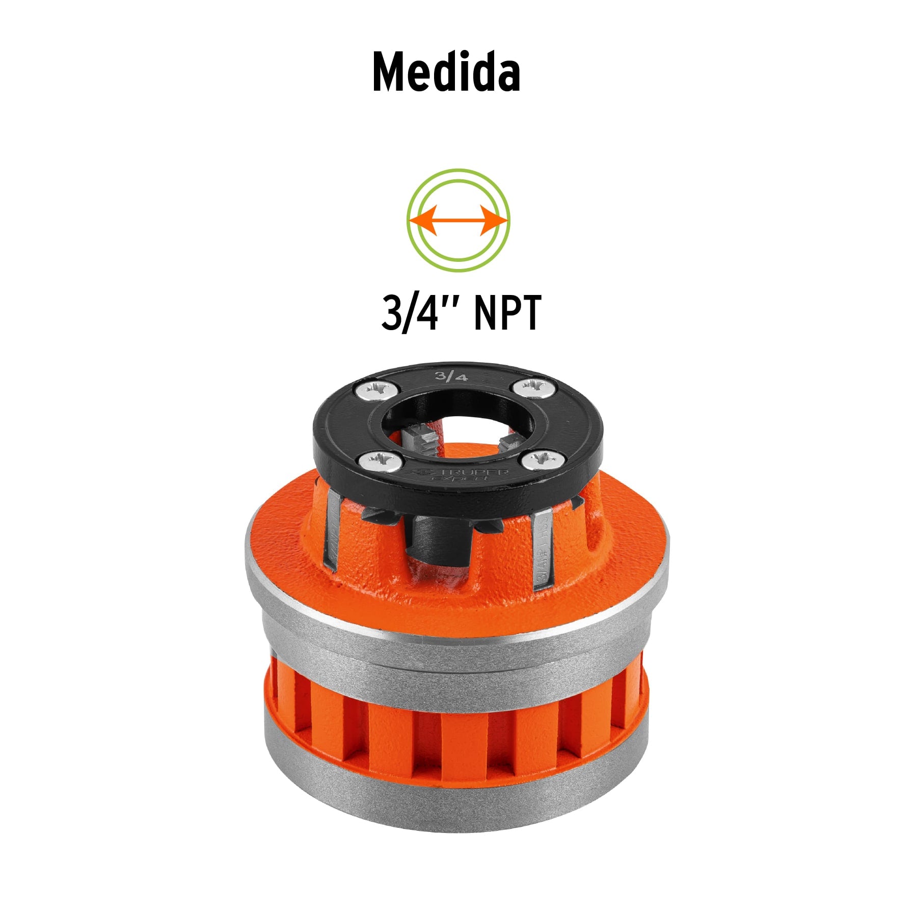 Dado de 3/4' para tarrajas T-852X, TRUPER EXPERT. Modelo: D-852-3/4X