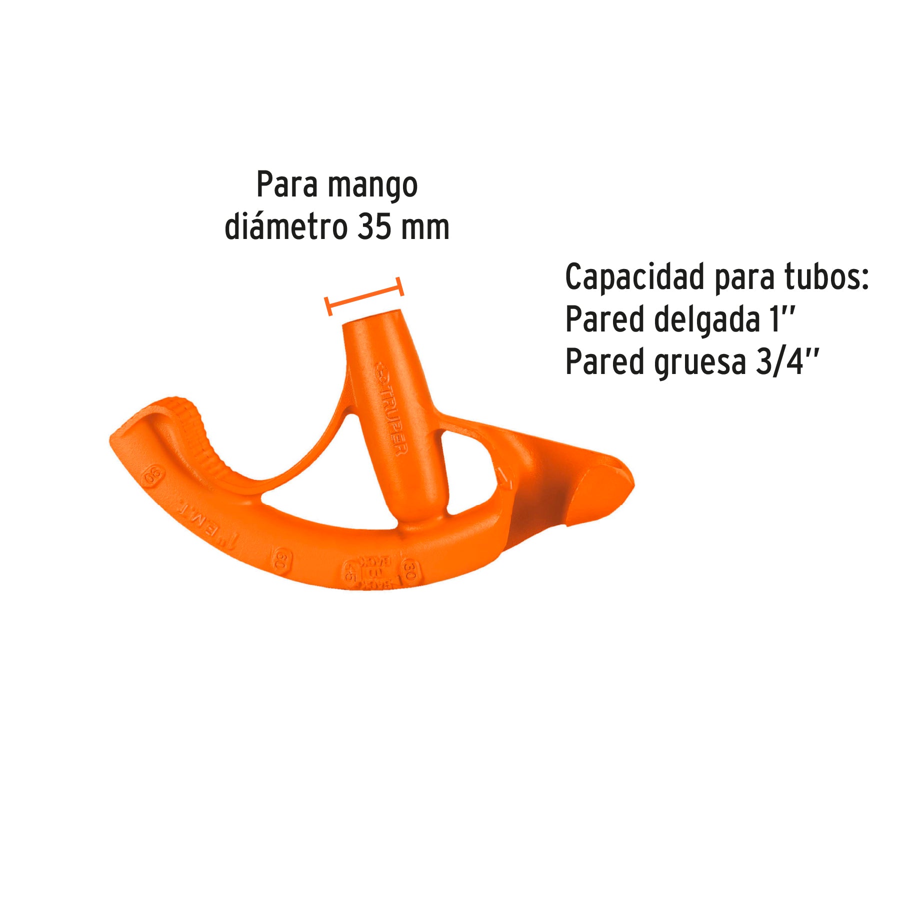 Doblador de tubo conduit 1', TRUPER. Modelo: DOTU-75100