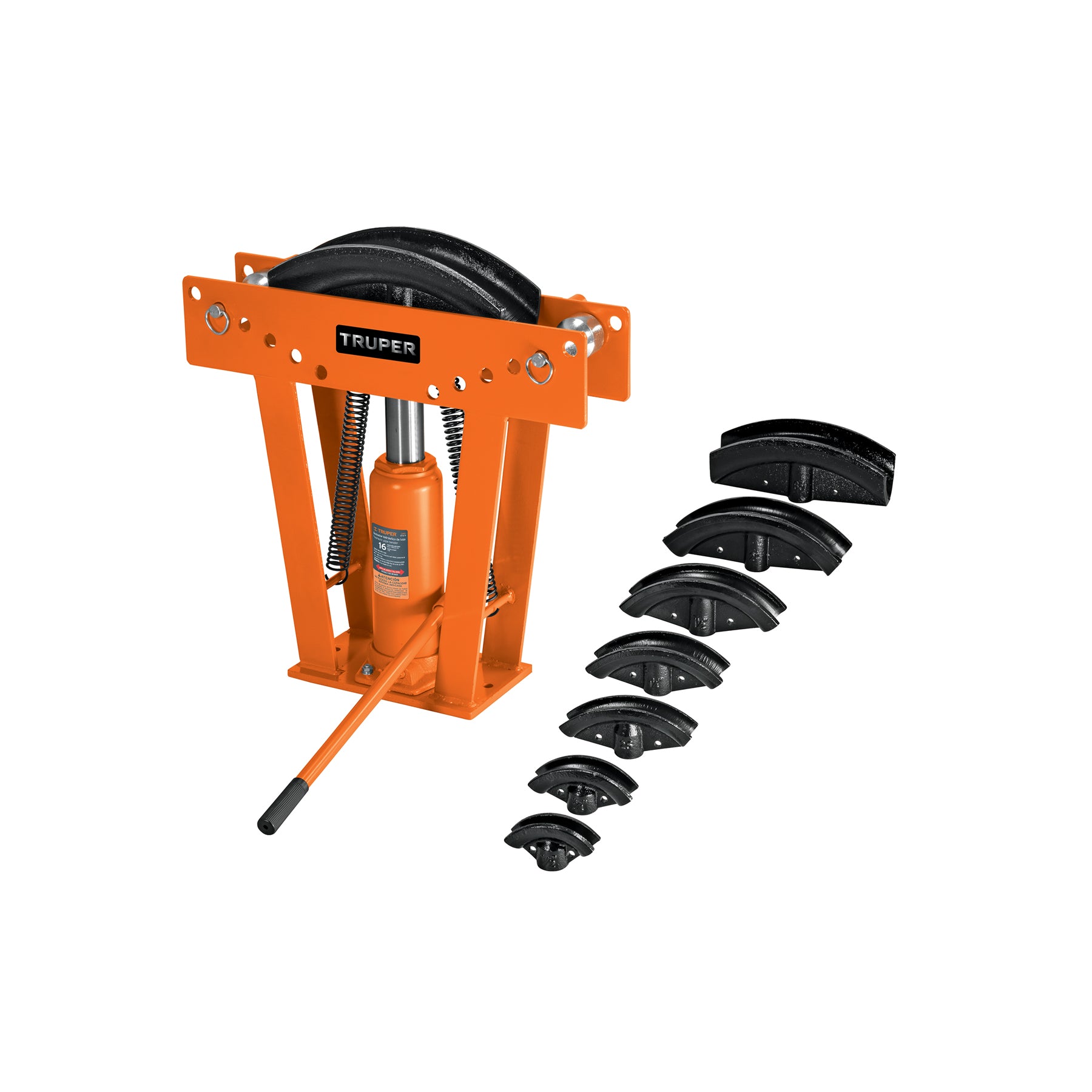 Doblador hidráulico para tubo, 16 ton, TRUPER. Modelo: DTH-16