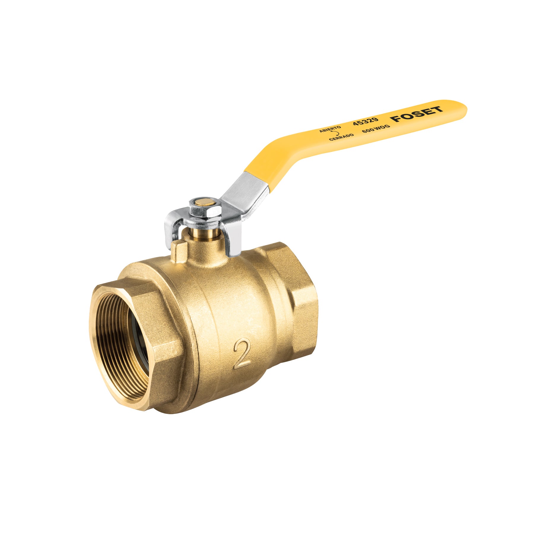 Válvula de esfera para gas, roscable, 2', alta presión. Modelo: ESRO-2XA