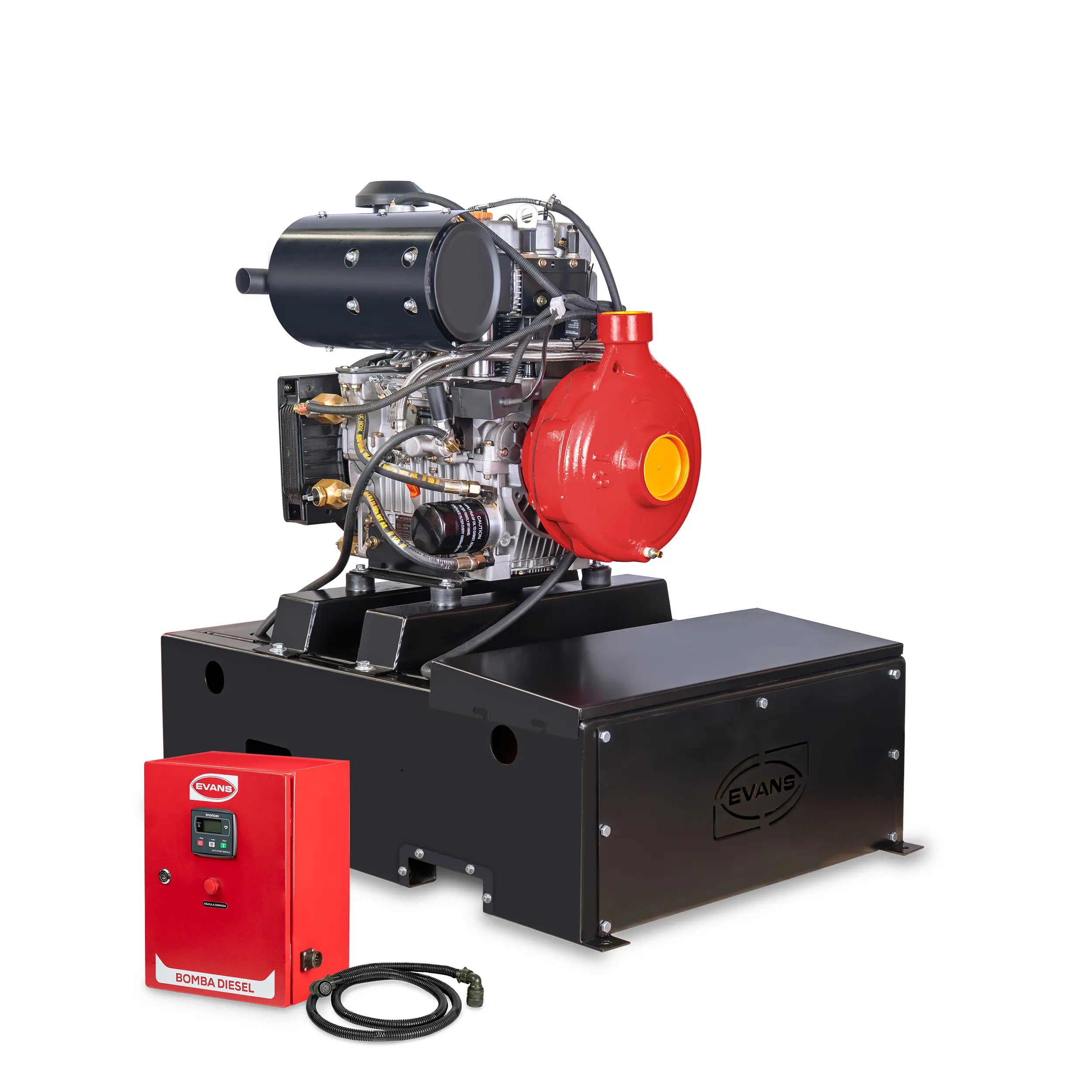 Bomba contra incendio 20 HP 1027 LPM 12 V Marca EVANS. Modelo: 8IMD2000TH-SCI