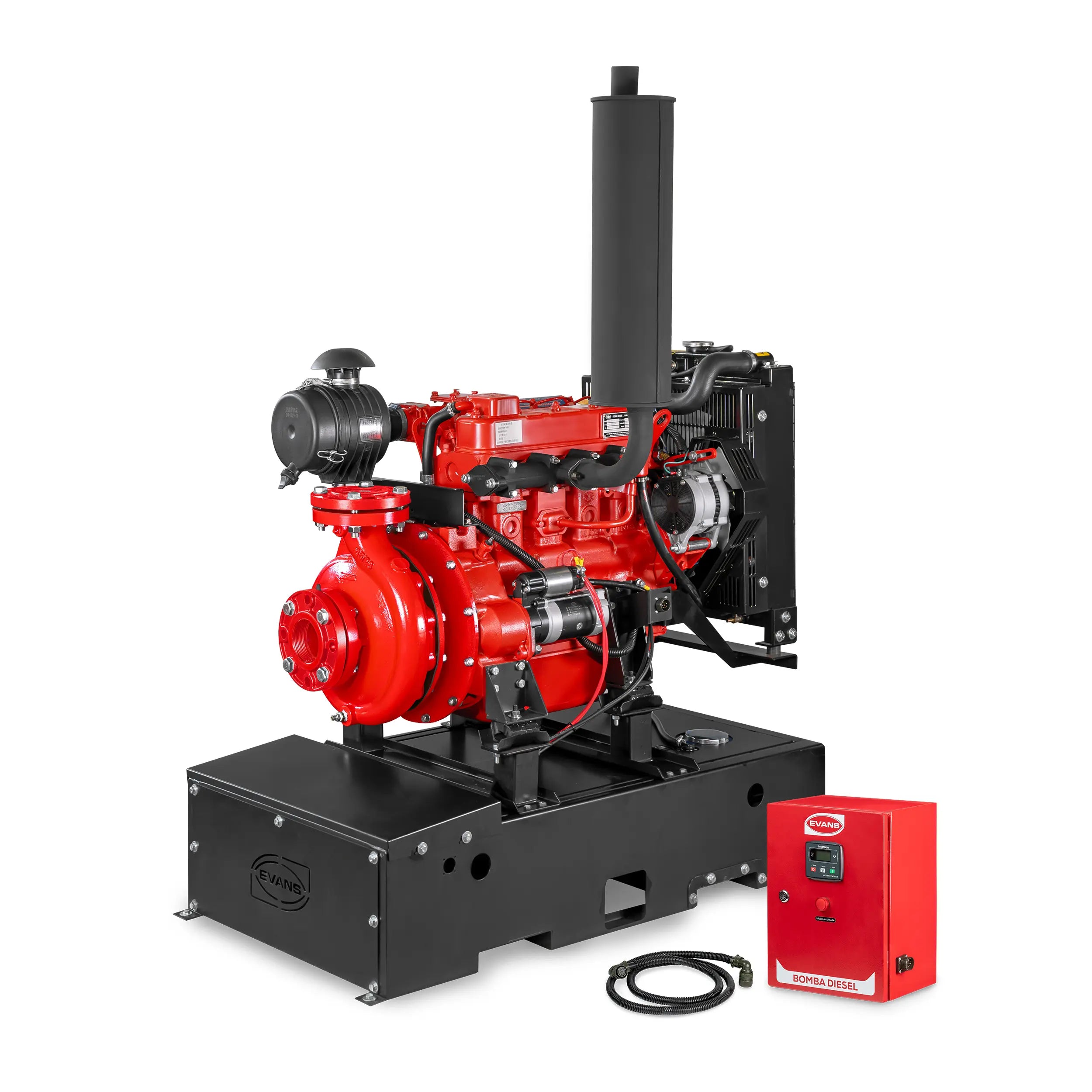 Bomba contra incendio 45 HP 12 V Marca EVANS. Modelo: 9IAMD4500F-SCI