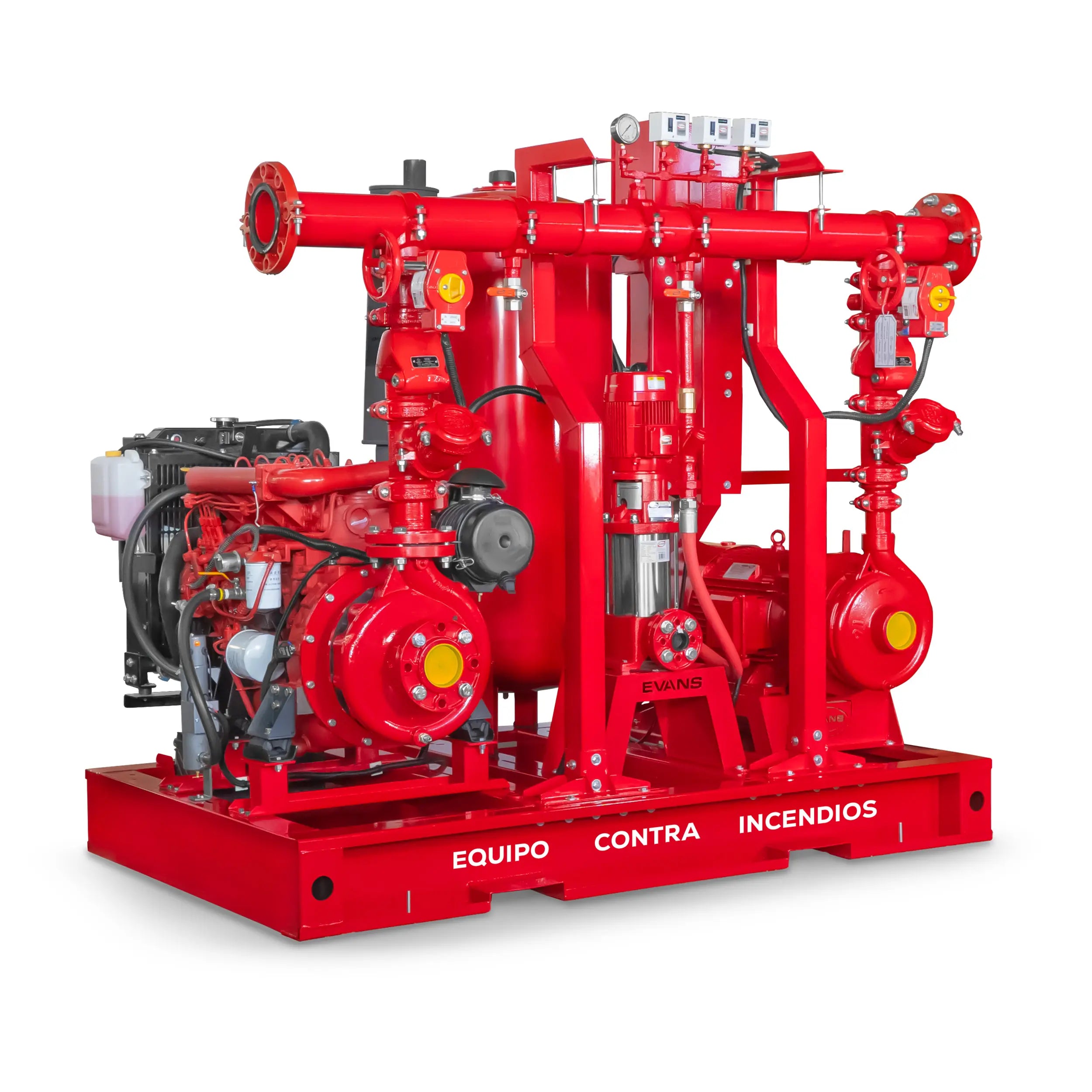Equipo contra incendio 45+20 HP 220 V Marca EVANS. Modelo: EVSI45X20X1.5G