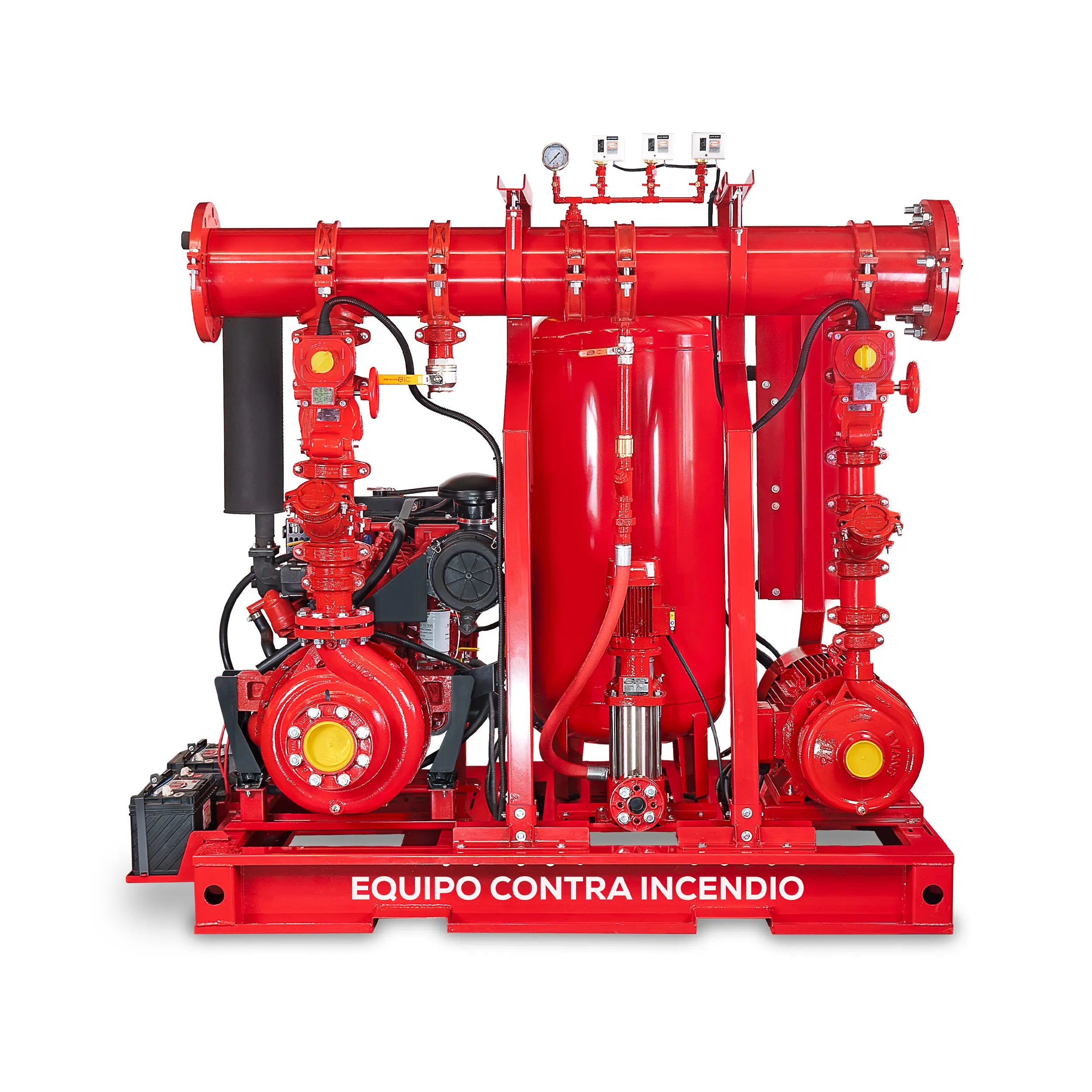 Equipo contra incendio 80+25 HP Marca EVANS. Modelo: EVSI80X25X1.5G