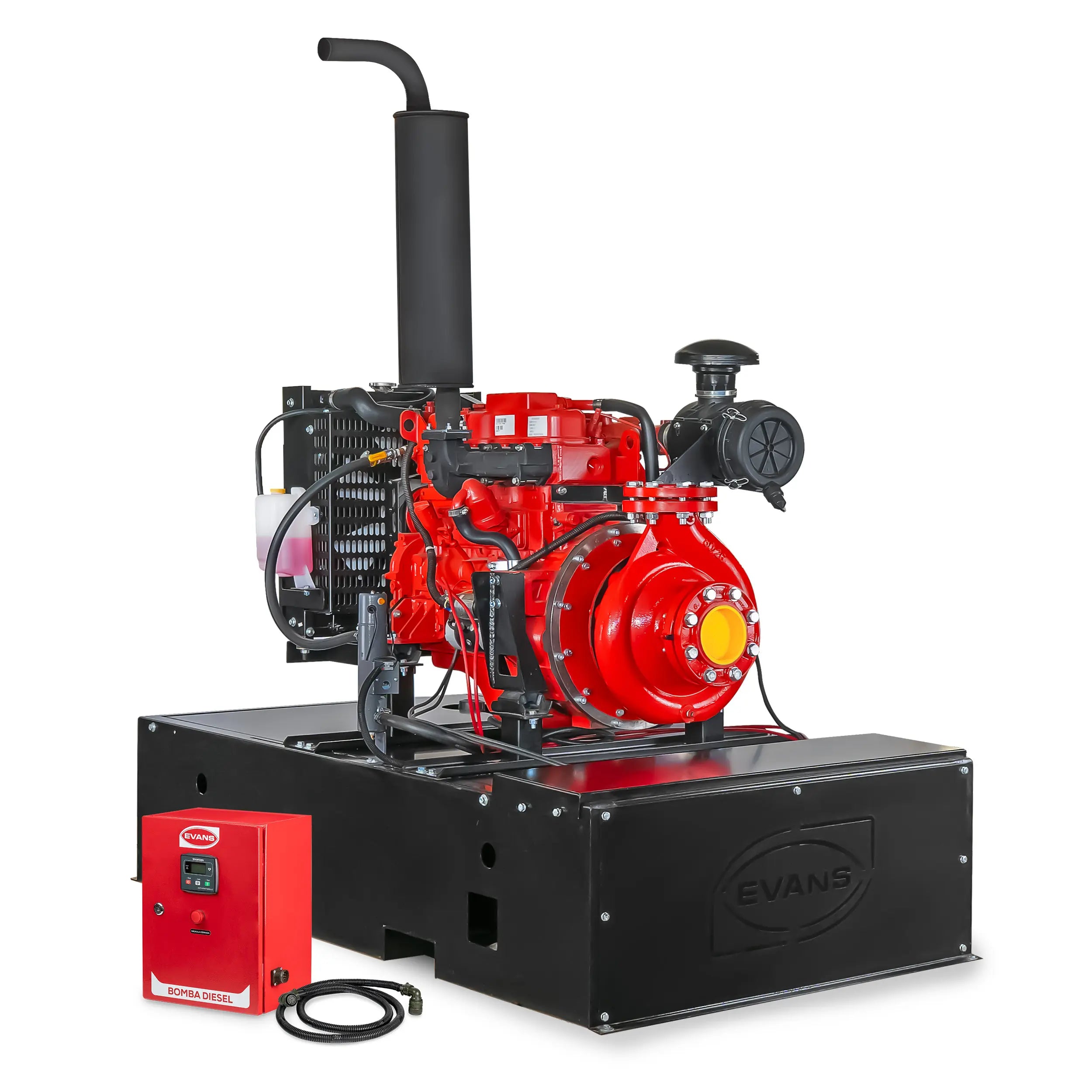 Bomba contra incendio 80 HP 6000 LPM 24 V Marca EVANS. Modelo: 10IAMD8000F-SCI