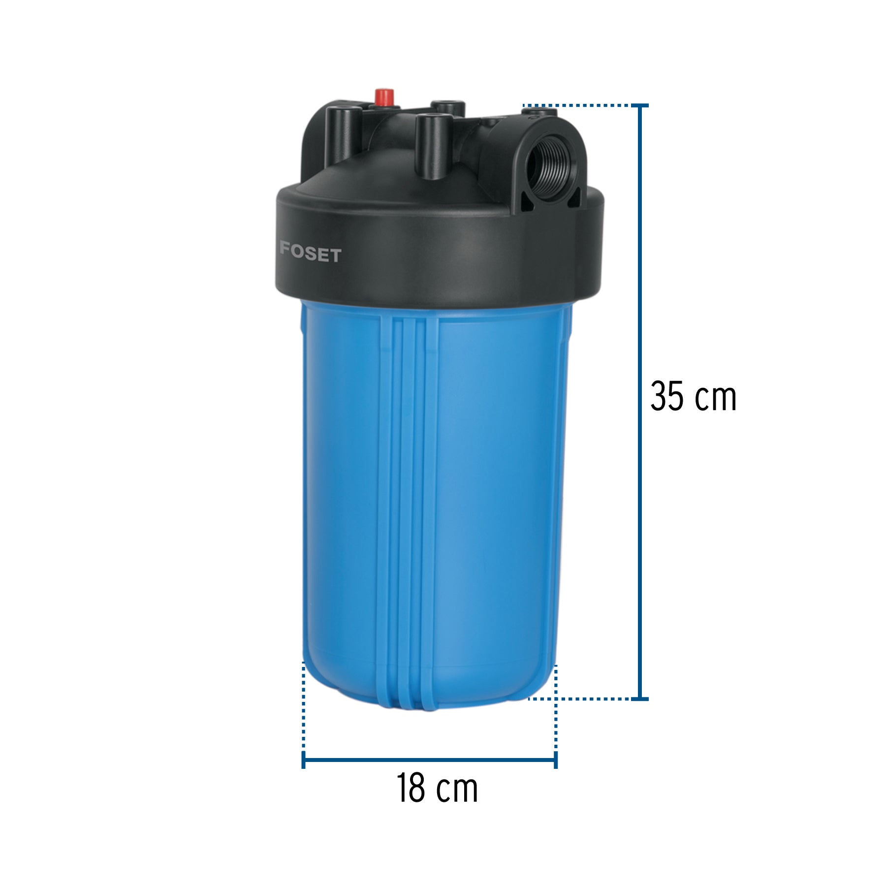Filtro de sedimentos Jumbo para agua, FOSET. Modelo: FILA-P2