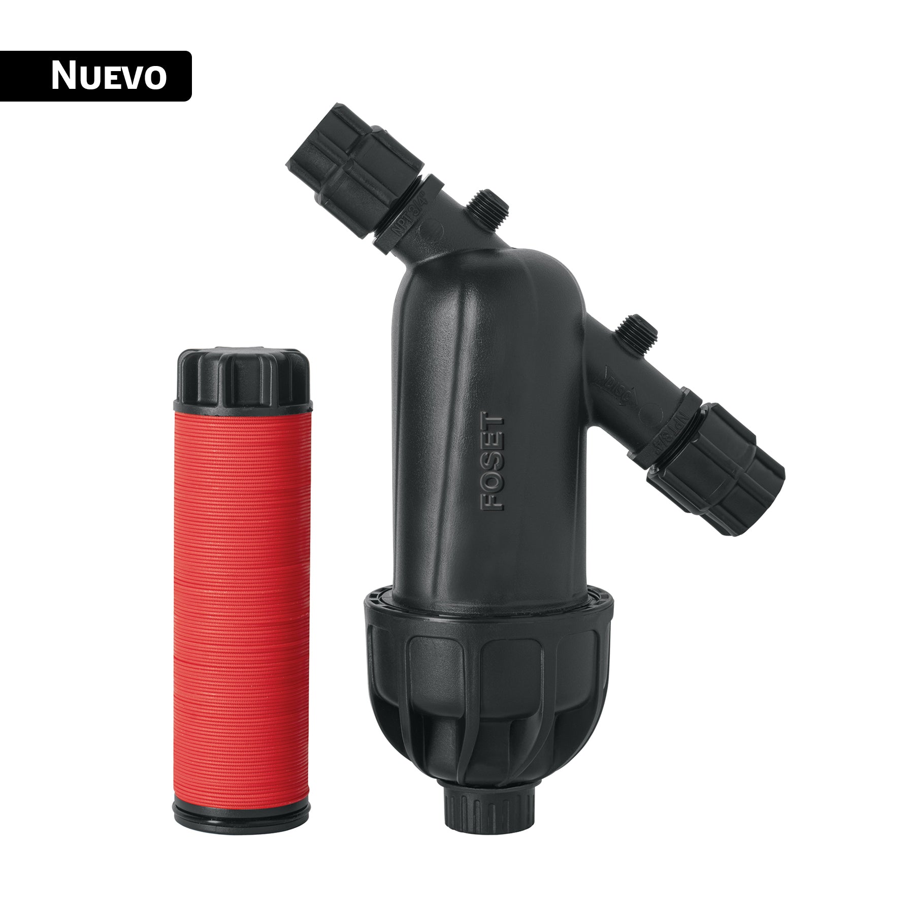 Filtro para agua, lavable, tecnología de discos, FOSET. Modelo: FILA-P3