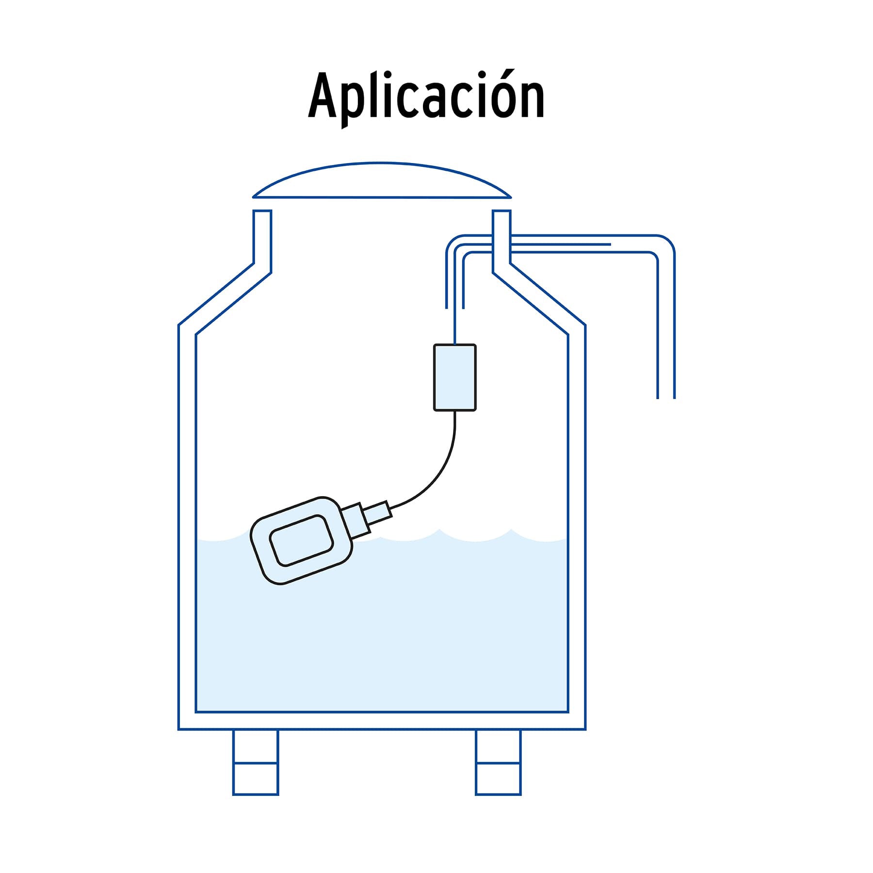 Flotador eléctrico con cable de 6 m, 10 A, FOSET. Modelo: FLE-6