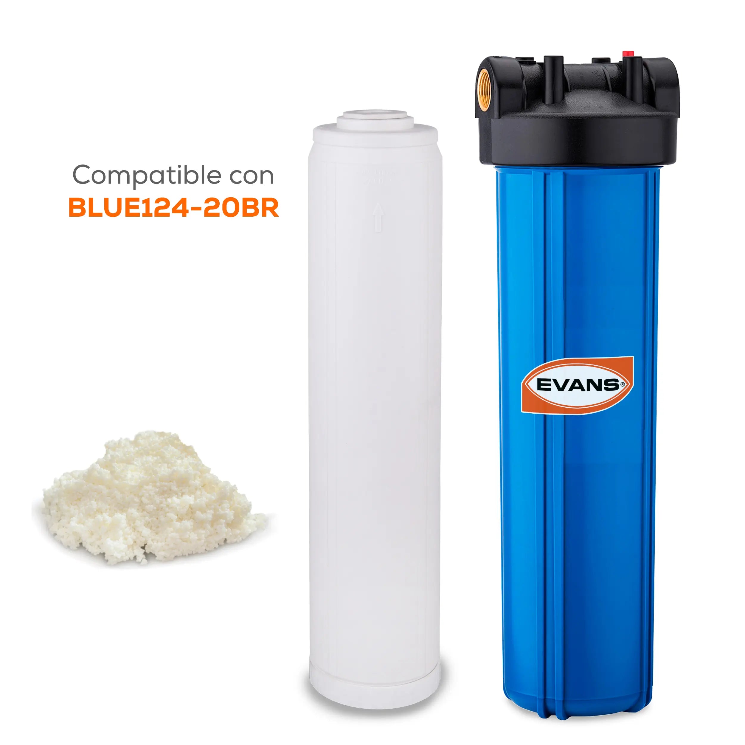 Cartucho ANTI SARRO 4 gpm 15 LPM Marca EVANS. Modelo: ANTI-SARRO-4