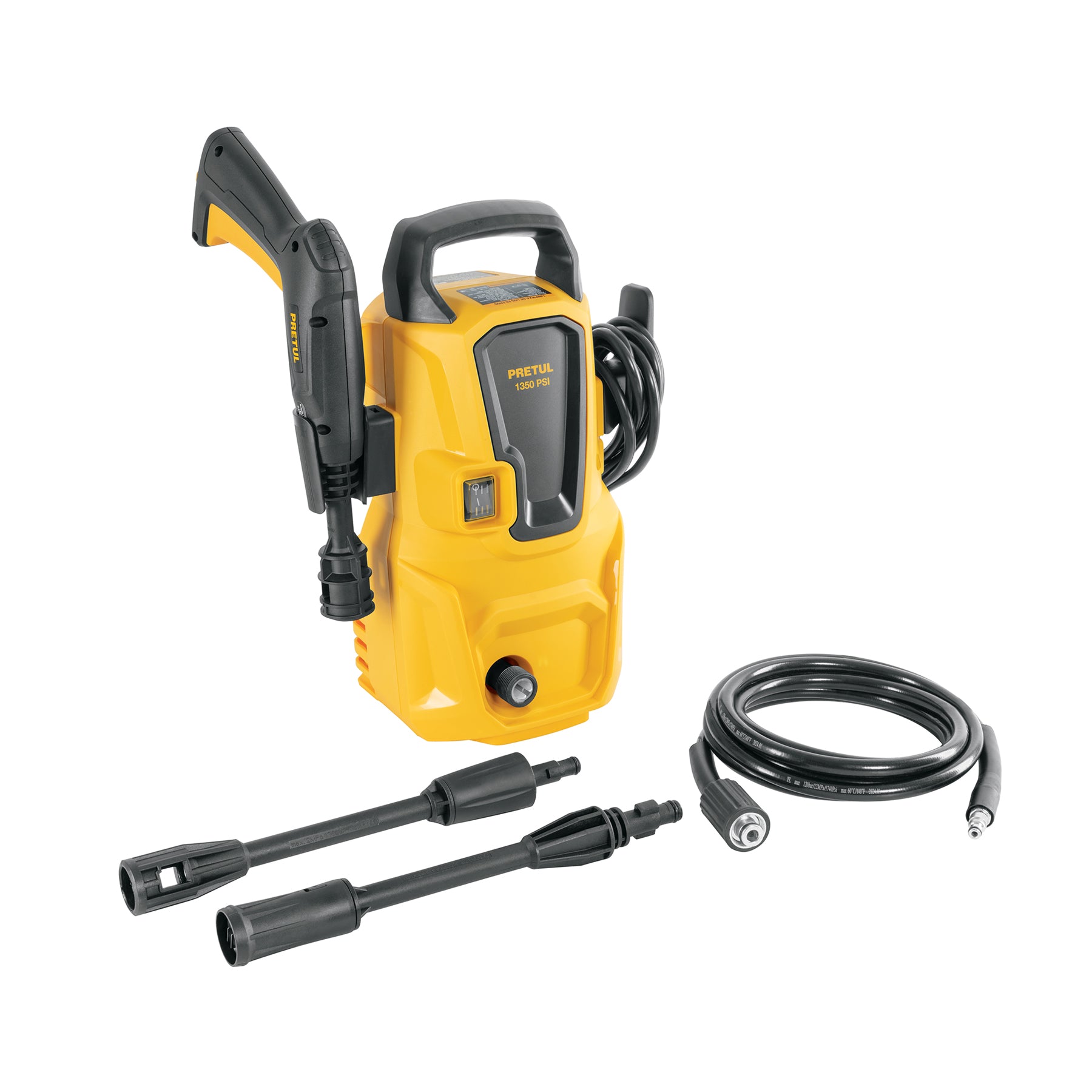 Hidrolavadora eléctrica 1350 PSI, PRETUL. Modelo: HILA-1350P