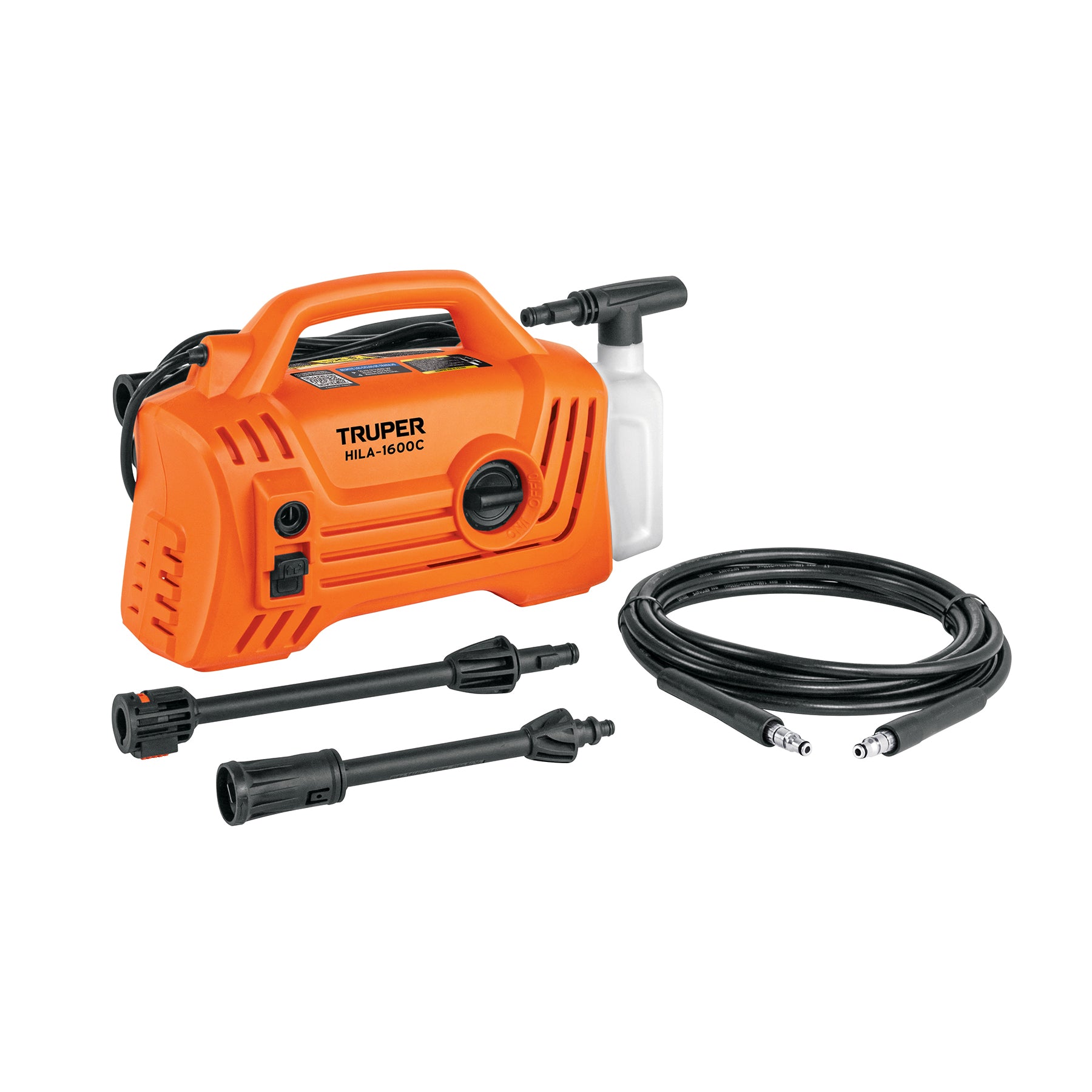 Hidrolavadora eléctrica compacta 1600 PSI, TRUPER. Modelo: HILA-1600C