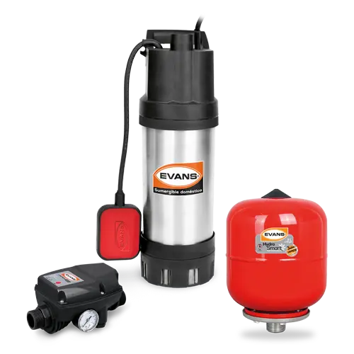 Kit Integral de presión 3/4 HP Marca EVANS. Modelo: KIT-SUM3