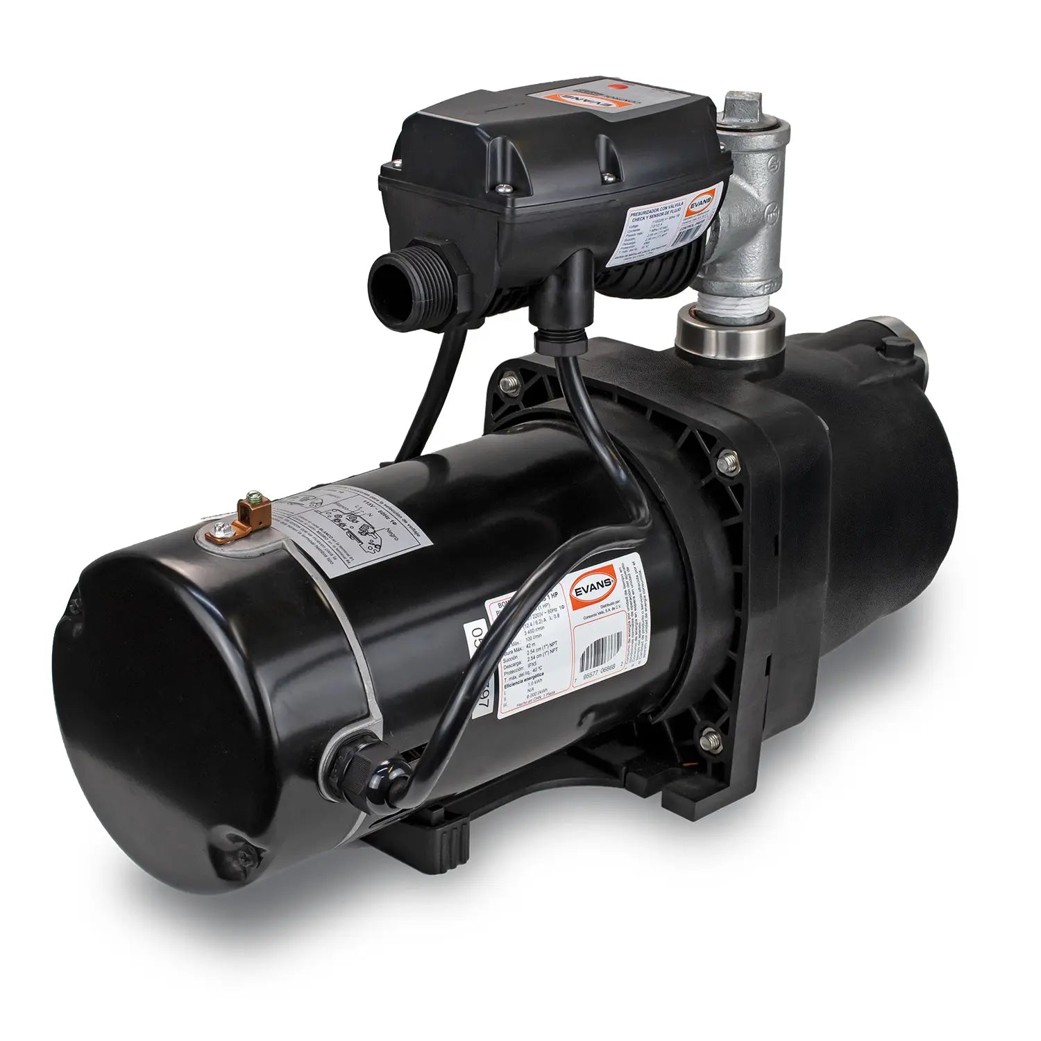 Sistema integral de presión 1 HP Marca EVANS. Modelo: SEP-XH100