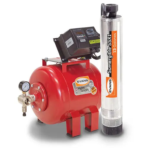 Sistema de presión doméstico 1HP Marca EVANS. Modelo: SPCBP-SX1ME0100
