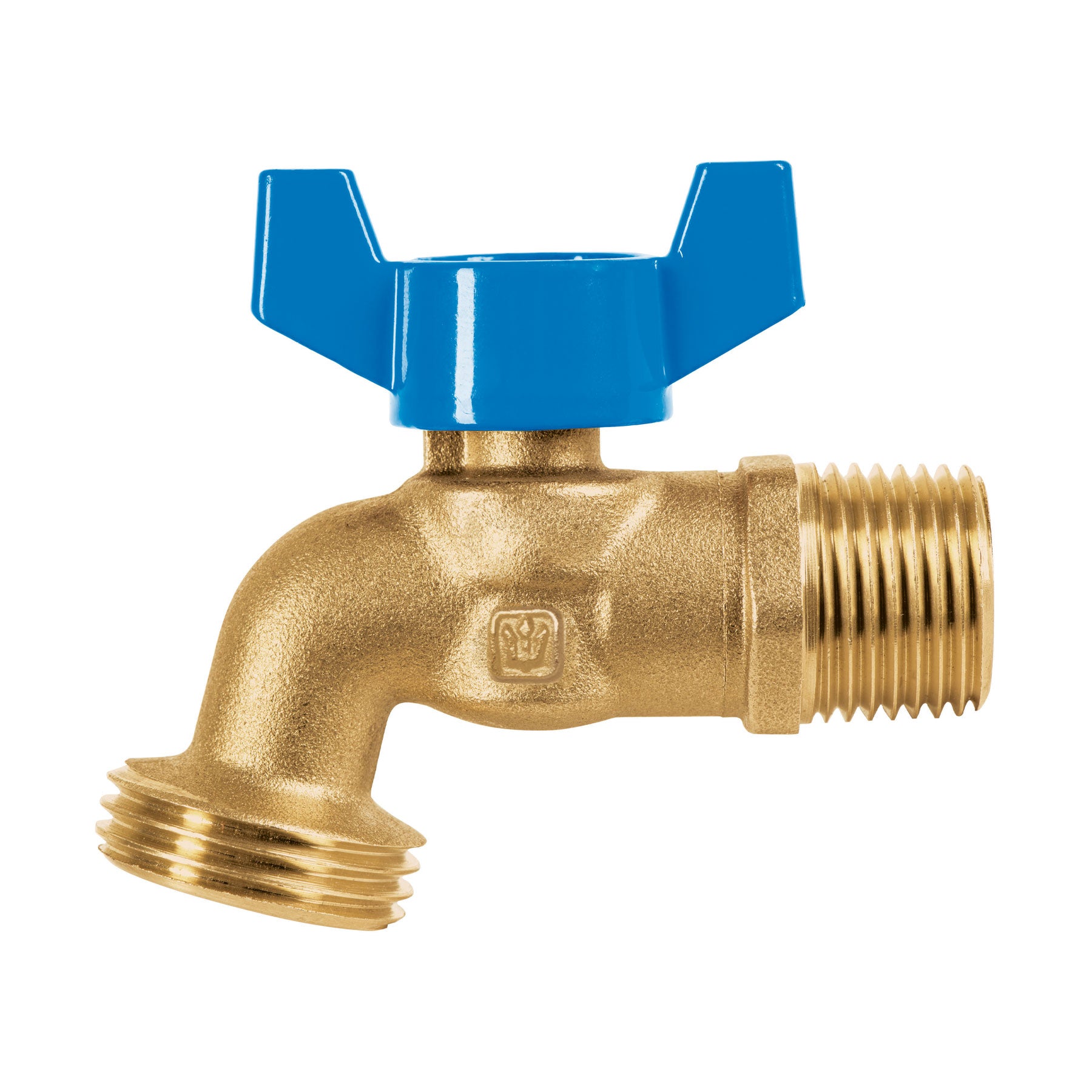 Llave de esfera de latón 1/2' con rosca para manguera, FOSET. Modelo: LLE-128L