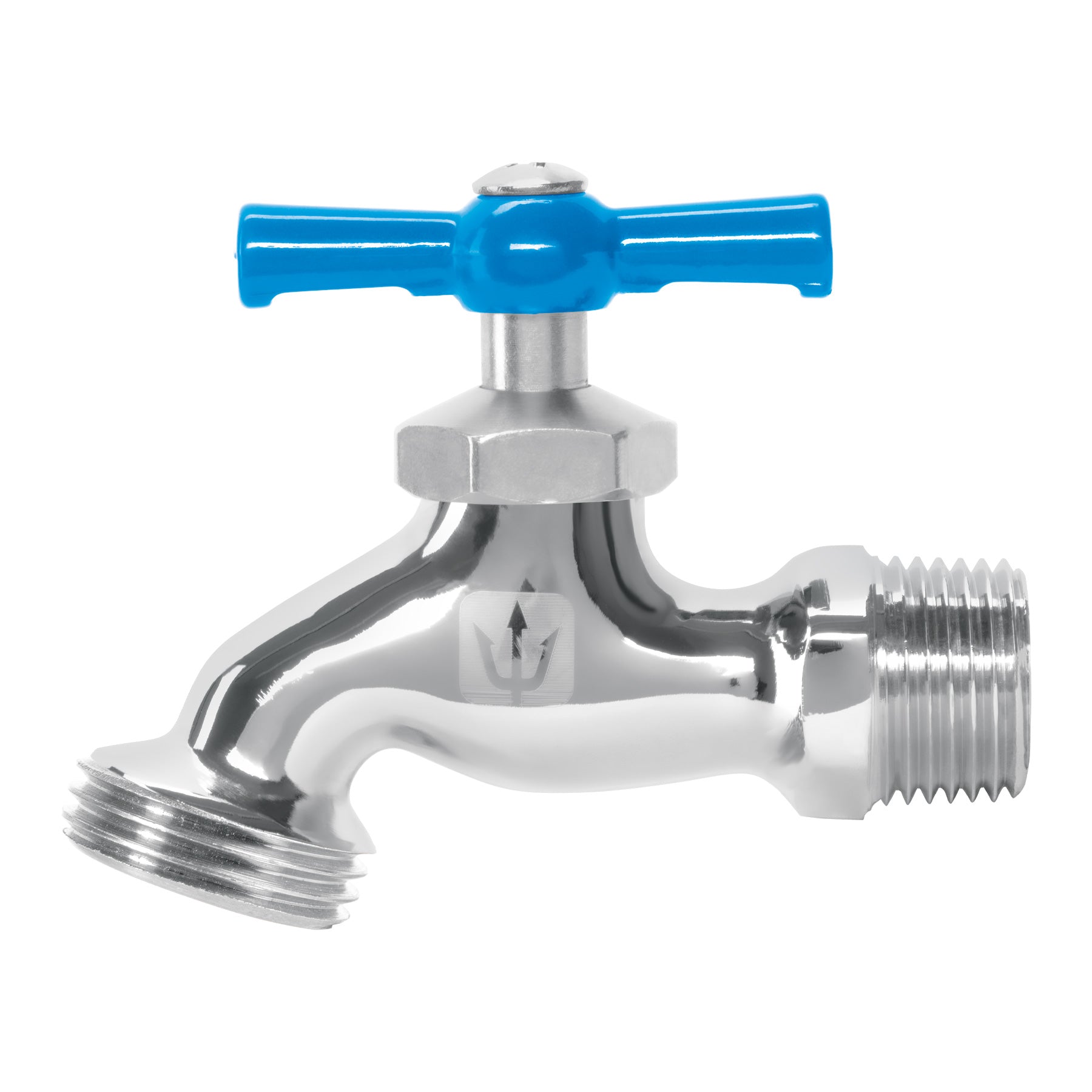 Llave p/manguera, de latón cromado, 130g, 1/2',granel, FOSET. Modelo: LLJ-130C