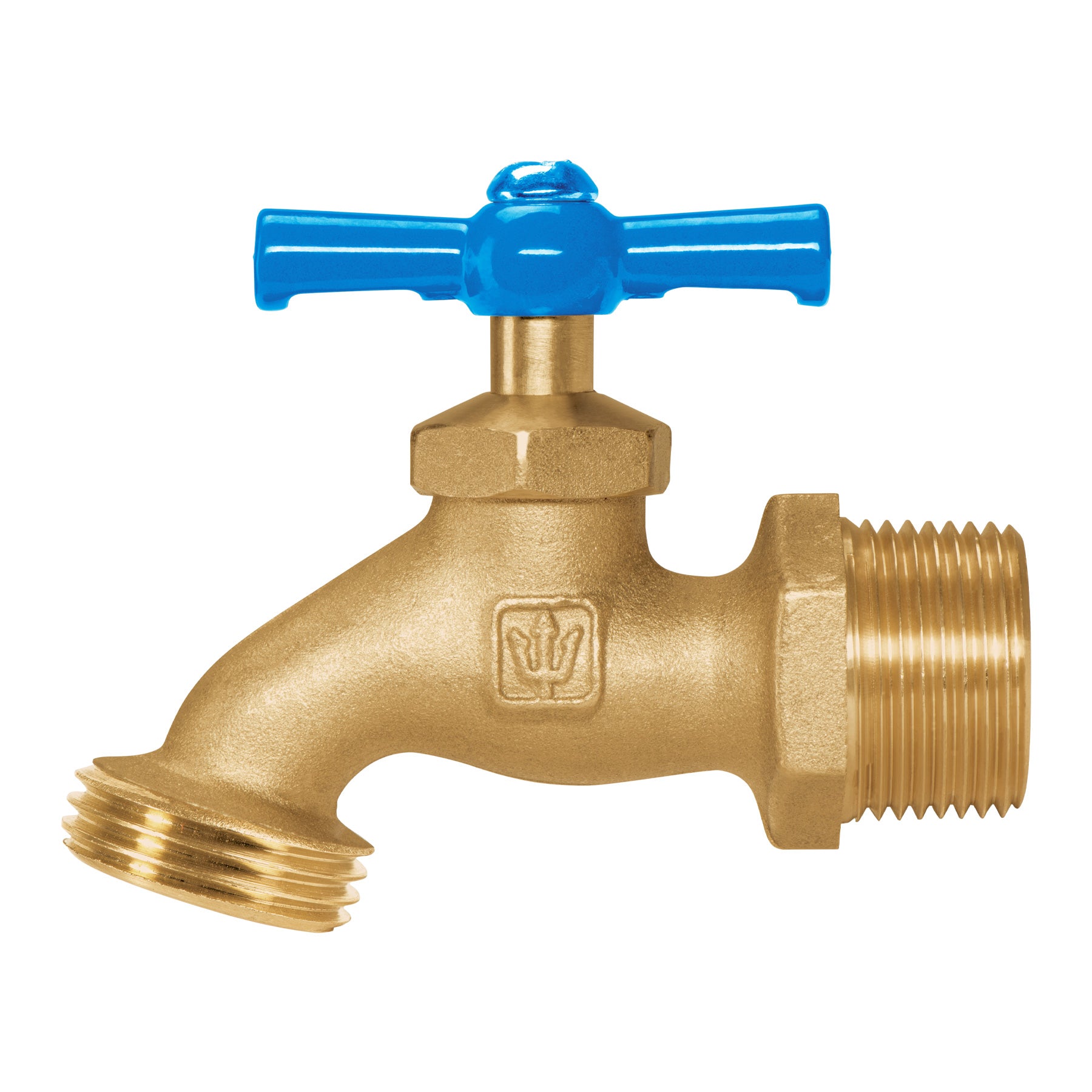 Llave p/manguera, de latón, 180g, 3/4', granel, FOSET. Modelo: LLJ-180