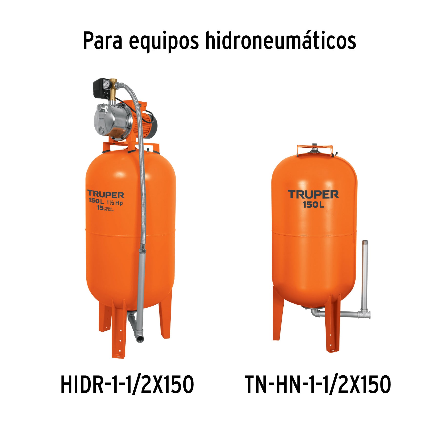 Membrana para hidroneumático HIDR-1-1/2X150, TRUPER. Modelo: M-HN-1-1/2X150
