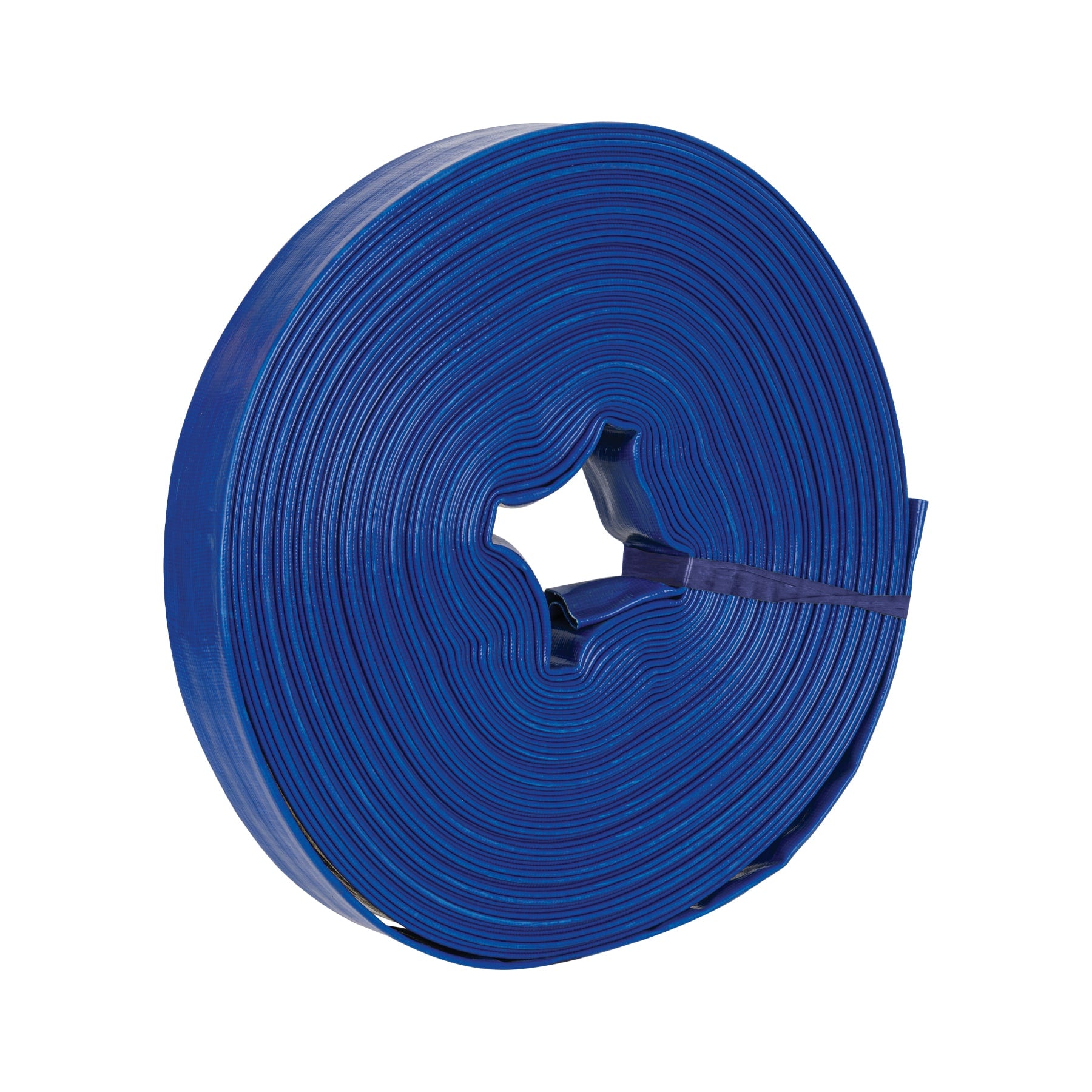 Rollo de manguera plana de 1.5' x50m de descarga p/motobomba. Modelo: M155D