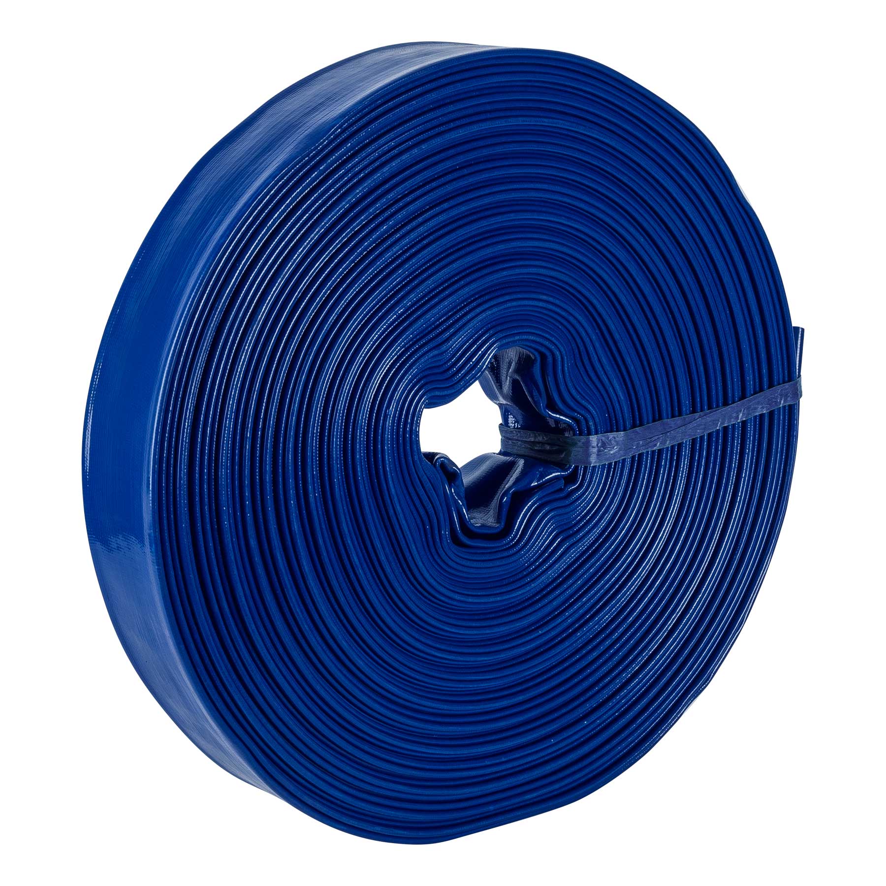 Rollo de manguera plana de 2' x 50m de descarga p/motobomba. Modelo: M25D