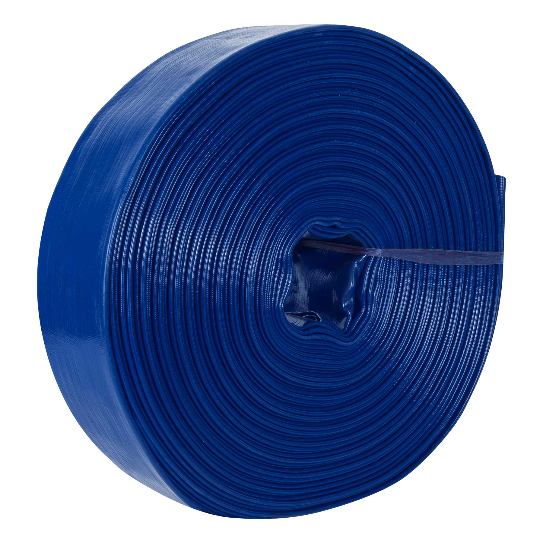 Rollo de manguera plana de 3' x 50m de descarga p/motobomba. Modelo: M35D