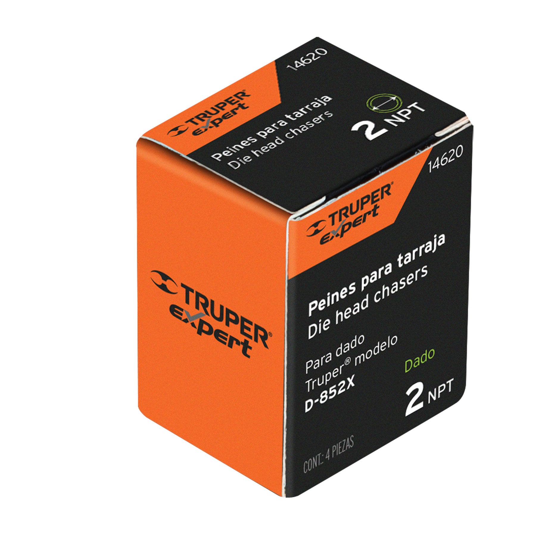 Juego de 4 peines de 2' para tarrajas T-852X, EXPERT. Modelo: P-852-2X