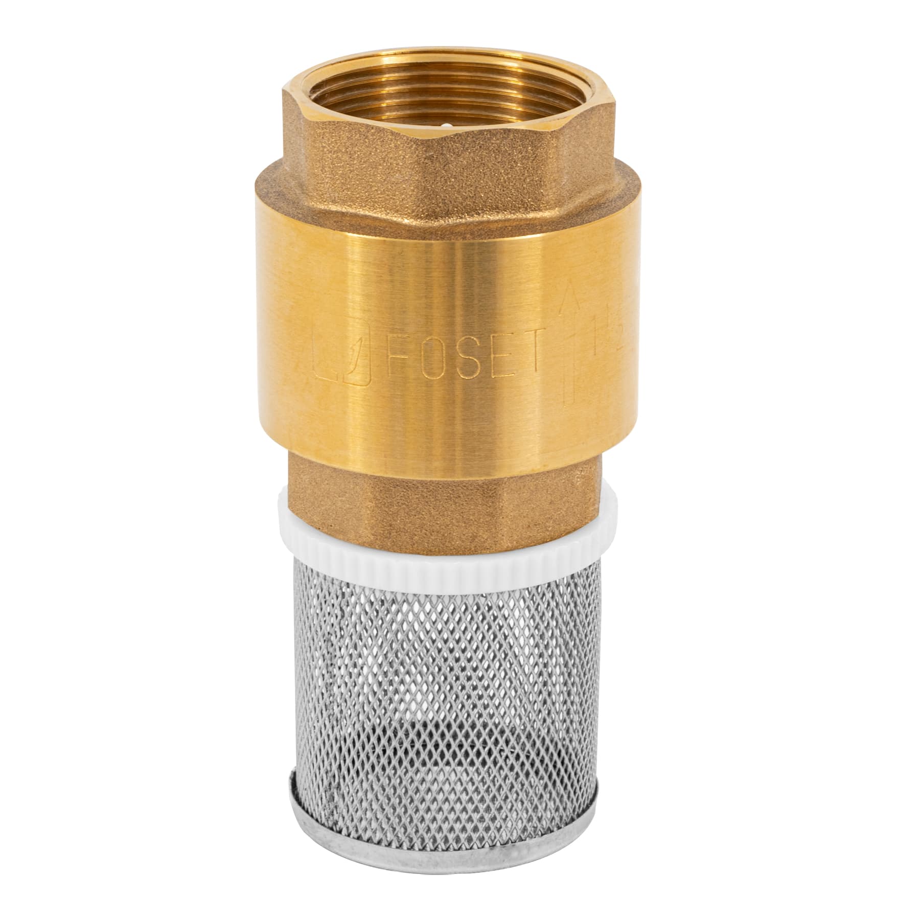Pichancha con rejilla acero inoxidable 1-1/2', FOSET. Modelo: PICHA-1-1/2X