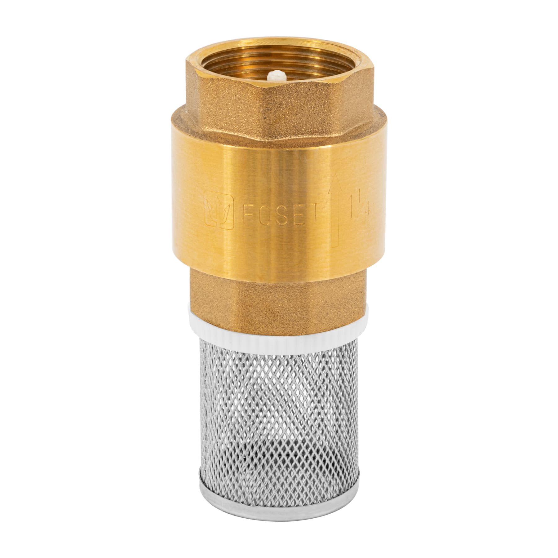 Pichancha con rejilla acero inoxidable 1-1/4', FOSET. Modelo: PICHA-1-1/4X