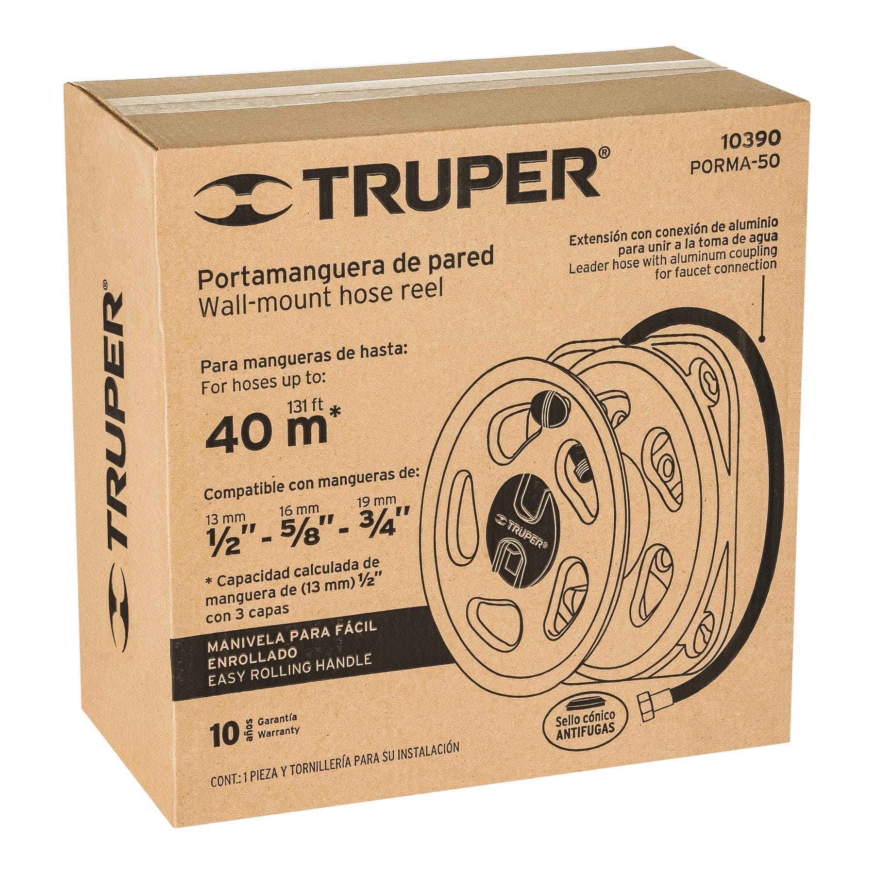 Portamanguera de pared, TRUPER. Modelo: PORMA-50
