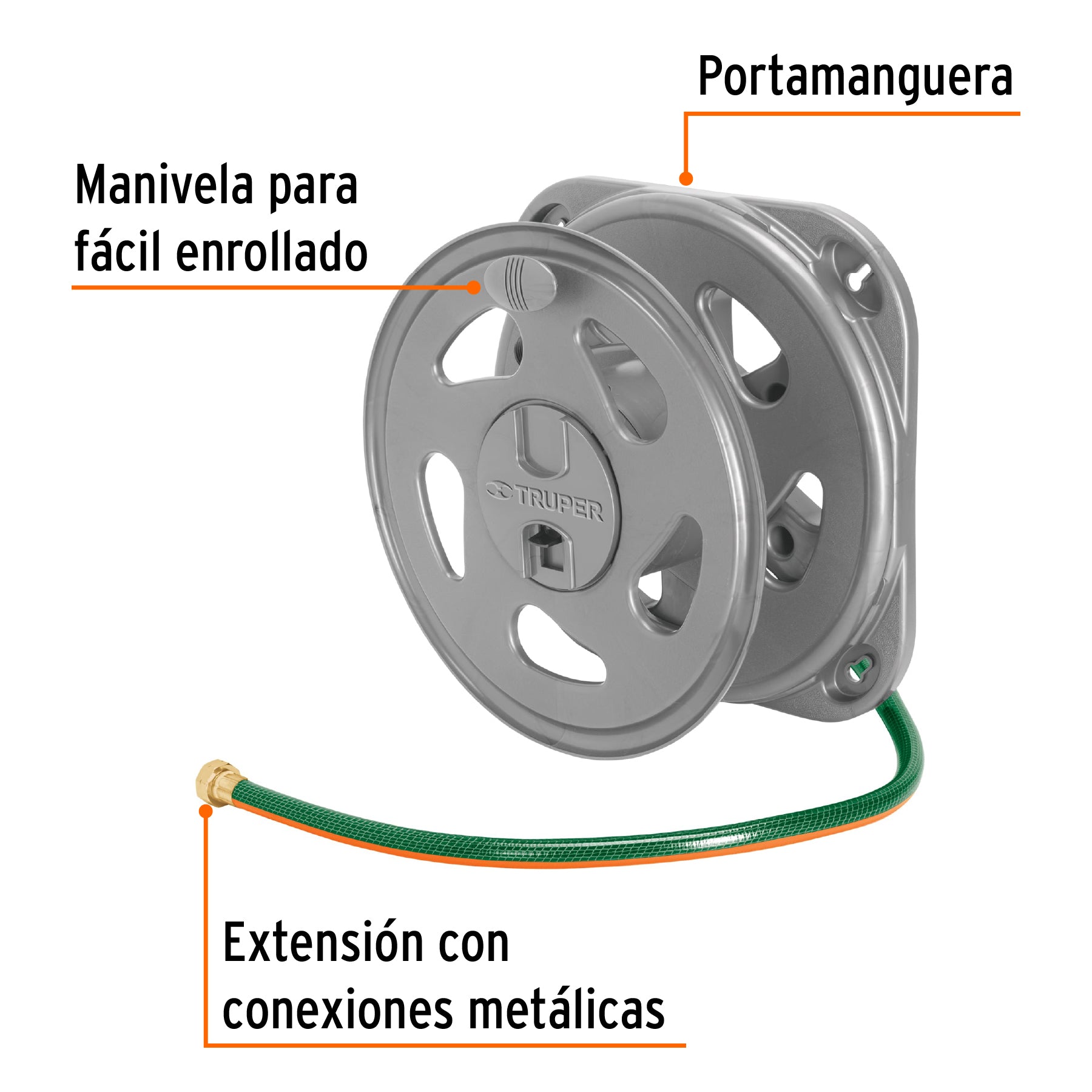 Portamanguera de pared, TRUPER. Modelo: PORMA-50