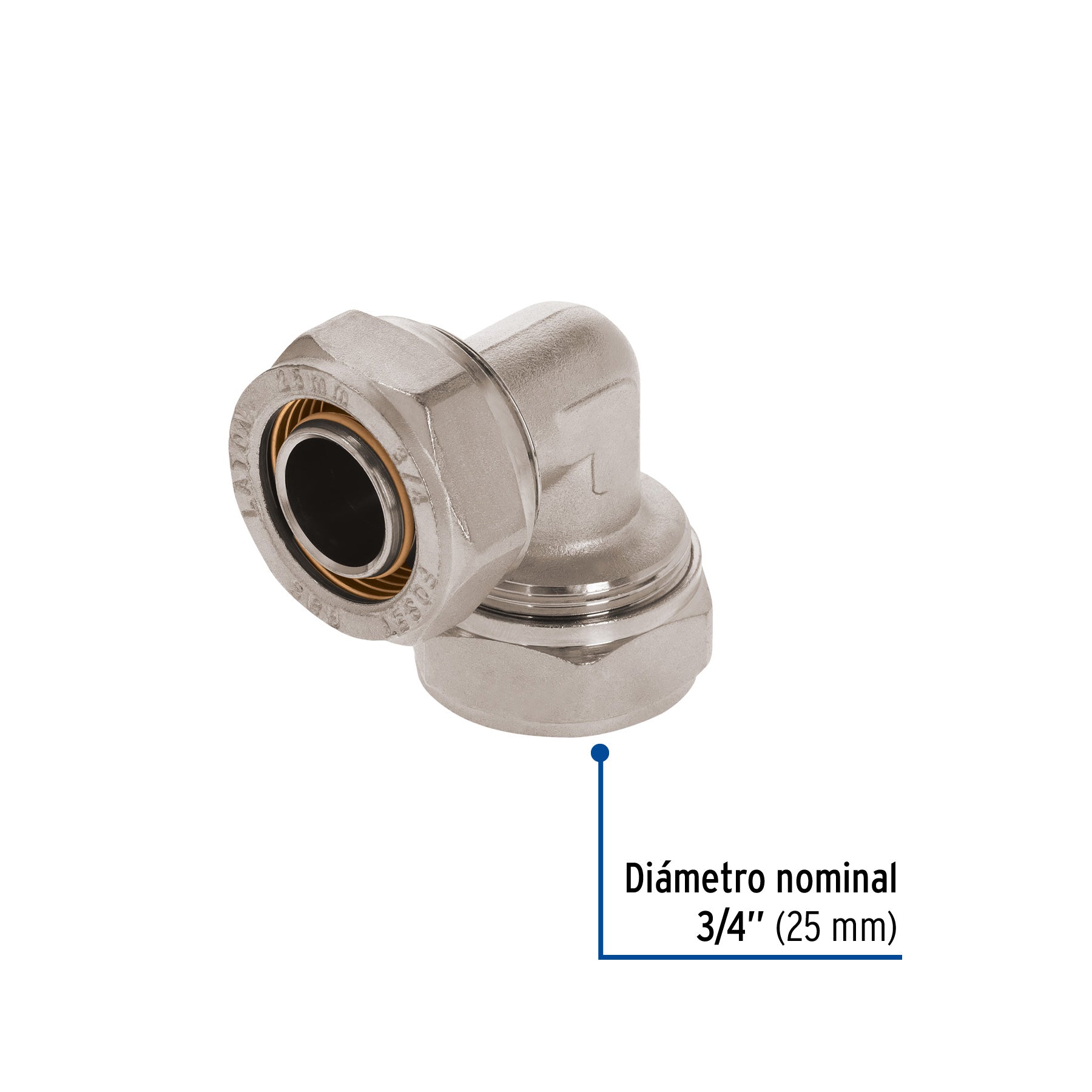 Codo 90° para PEALPE, 3/4', FOSET. Modelo: PPG-34C