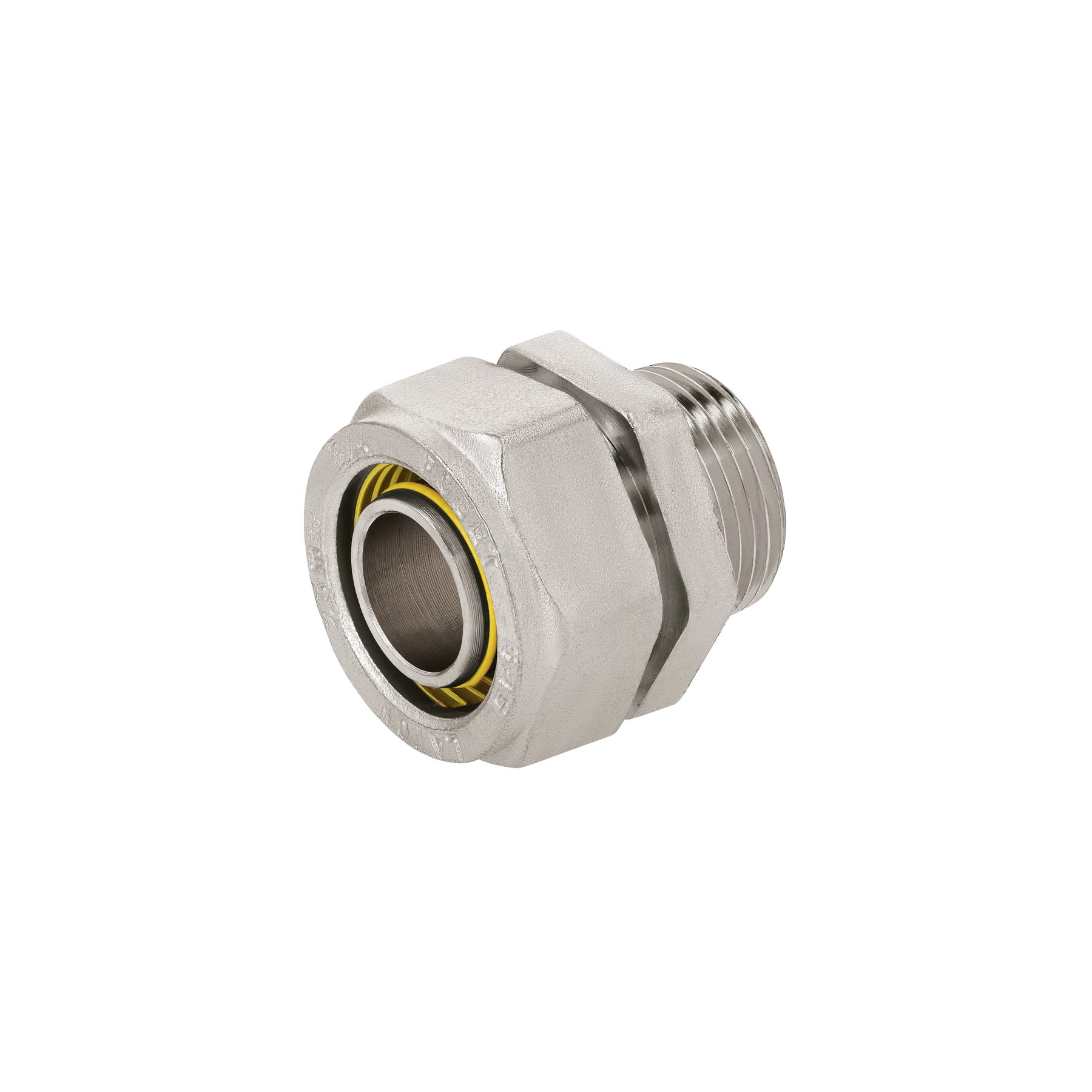 Conector para PEALPE, 3/4', con rosca macho, FOSET. Modelo: PPG-34NM