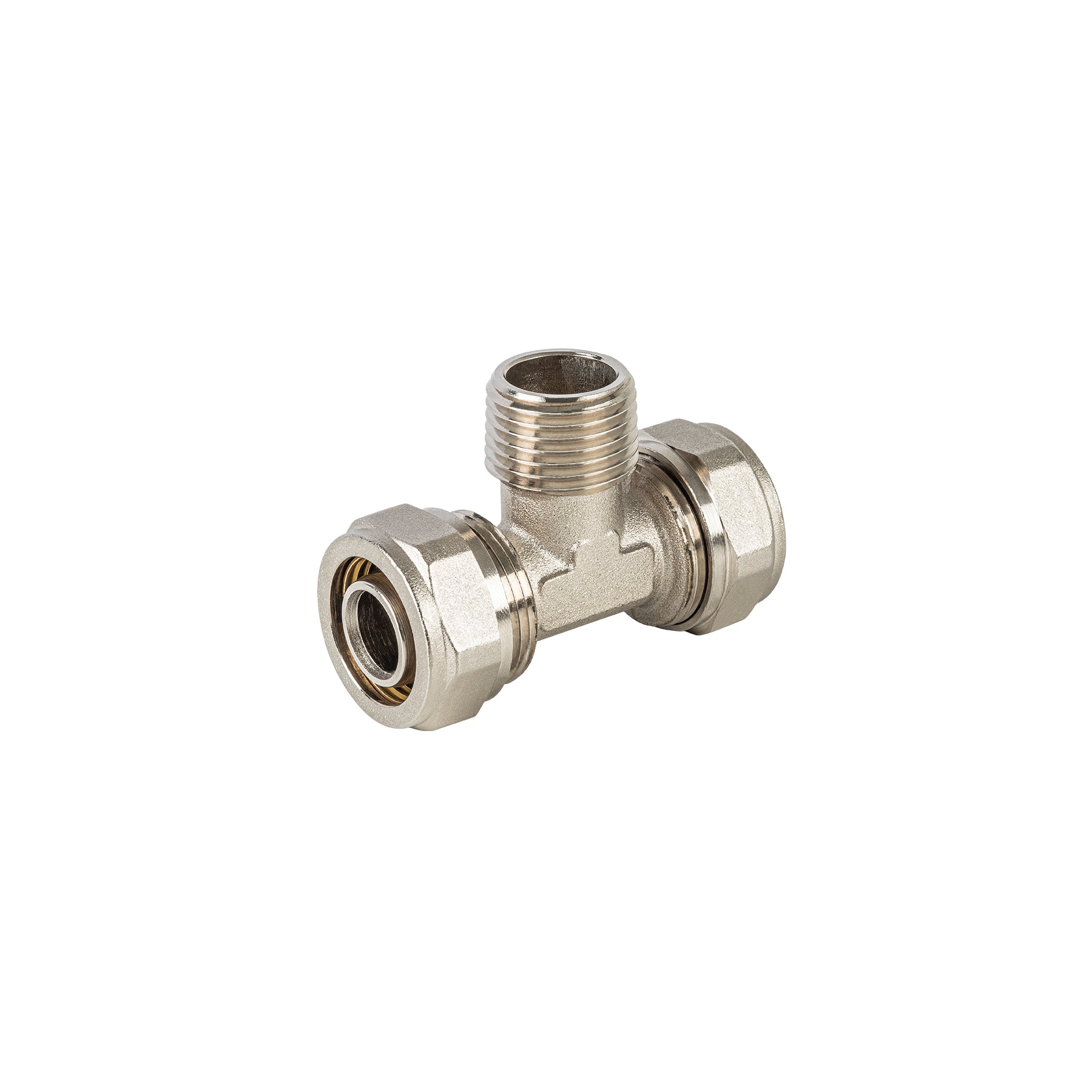 Tee macho para PEALPE, 3/8x1/2x3/8', FOSET. Modelo: PPG-3812TM