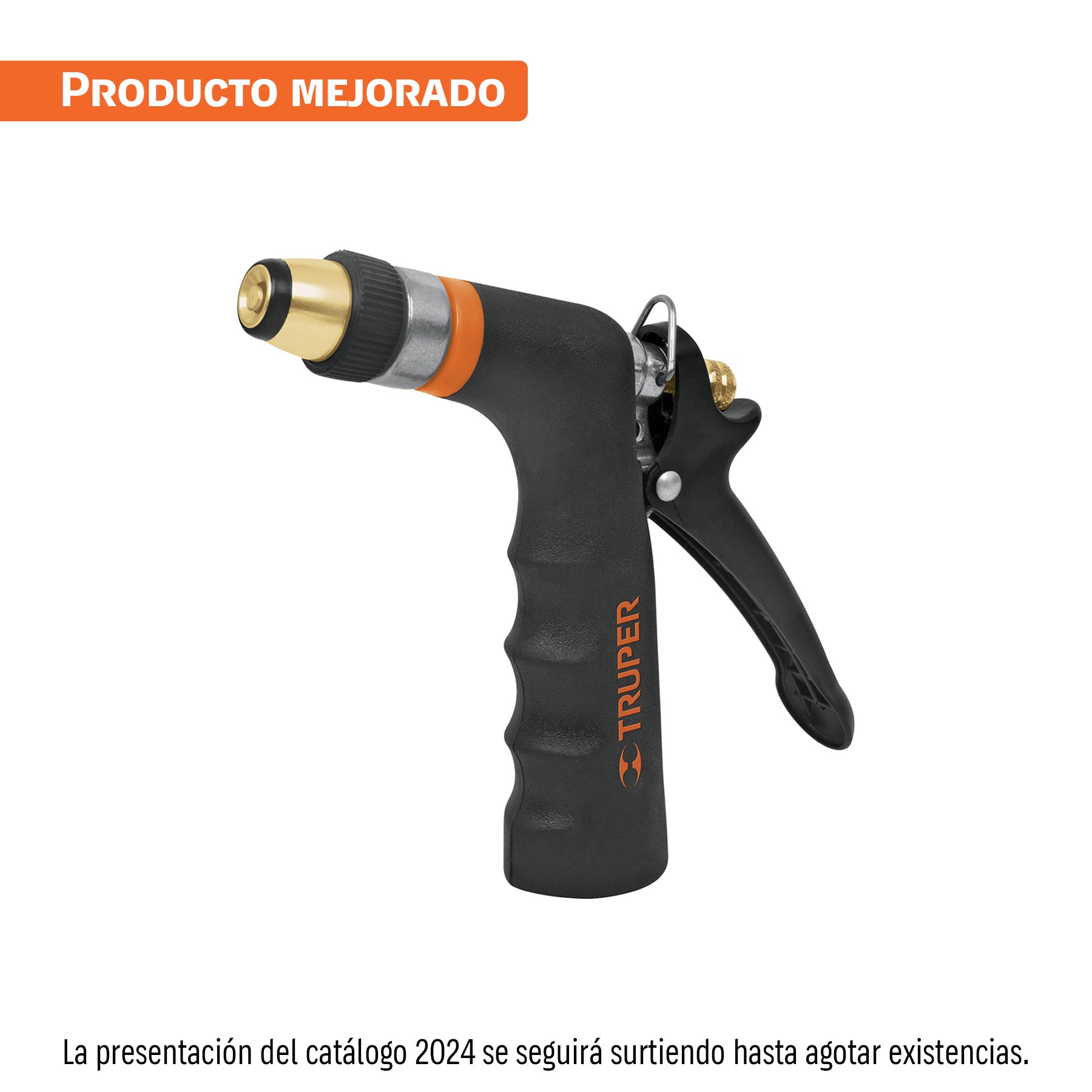 Pistola para riego 2 funciones con recubrimiento y boquilla. Modelo: PR-202