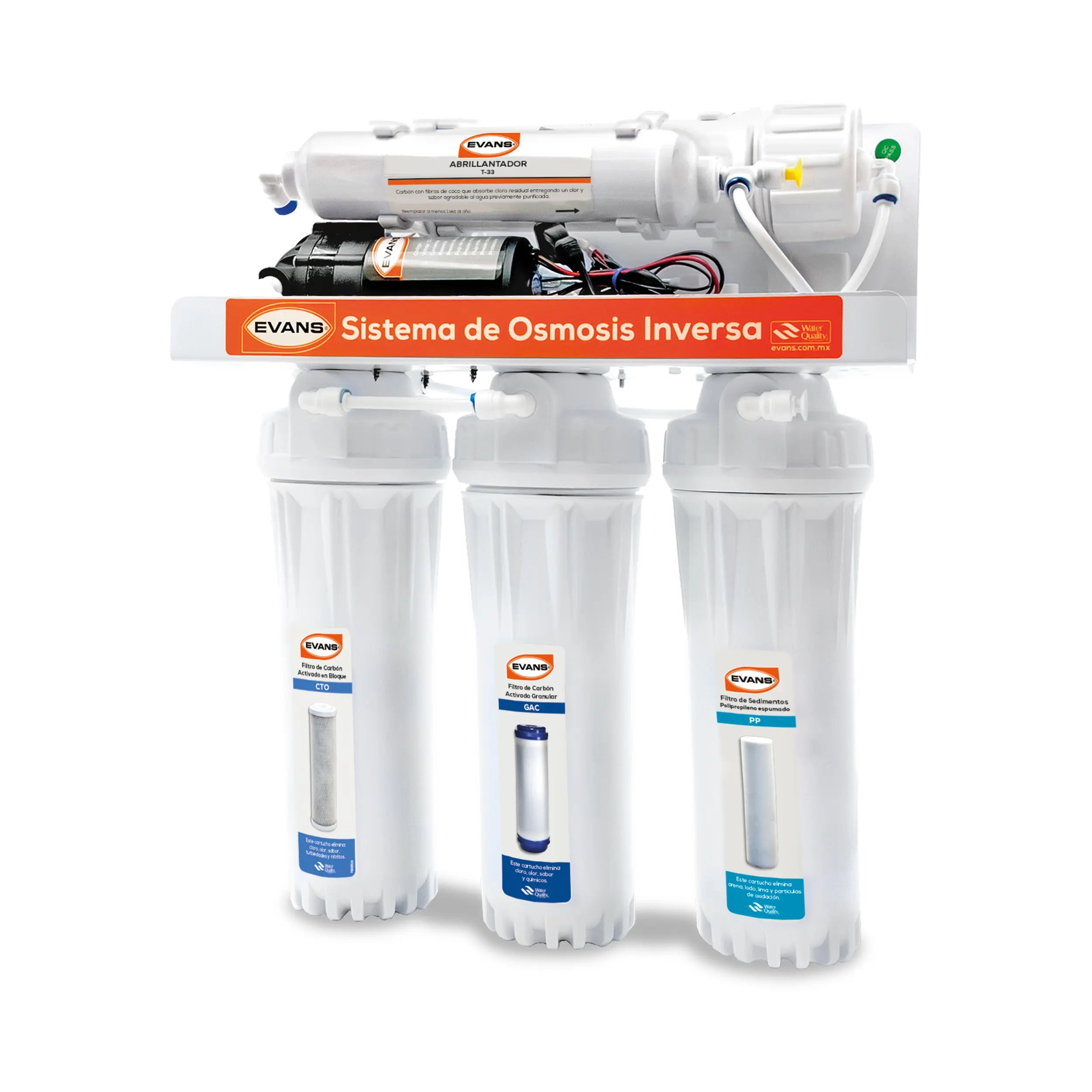 Osmosis Inversa 5 Etapas Marca EVANS. Modelo: RO-50G-C01