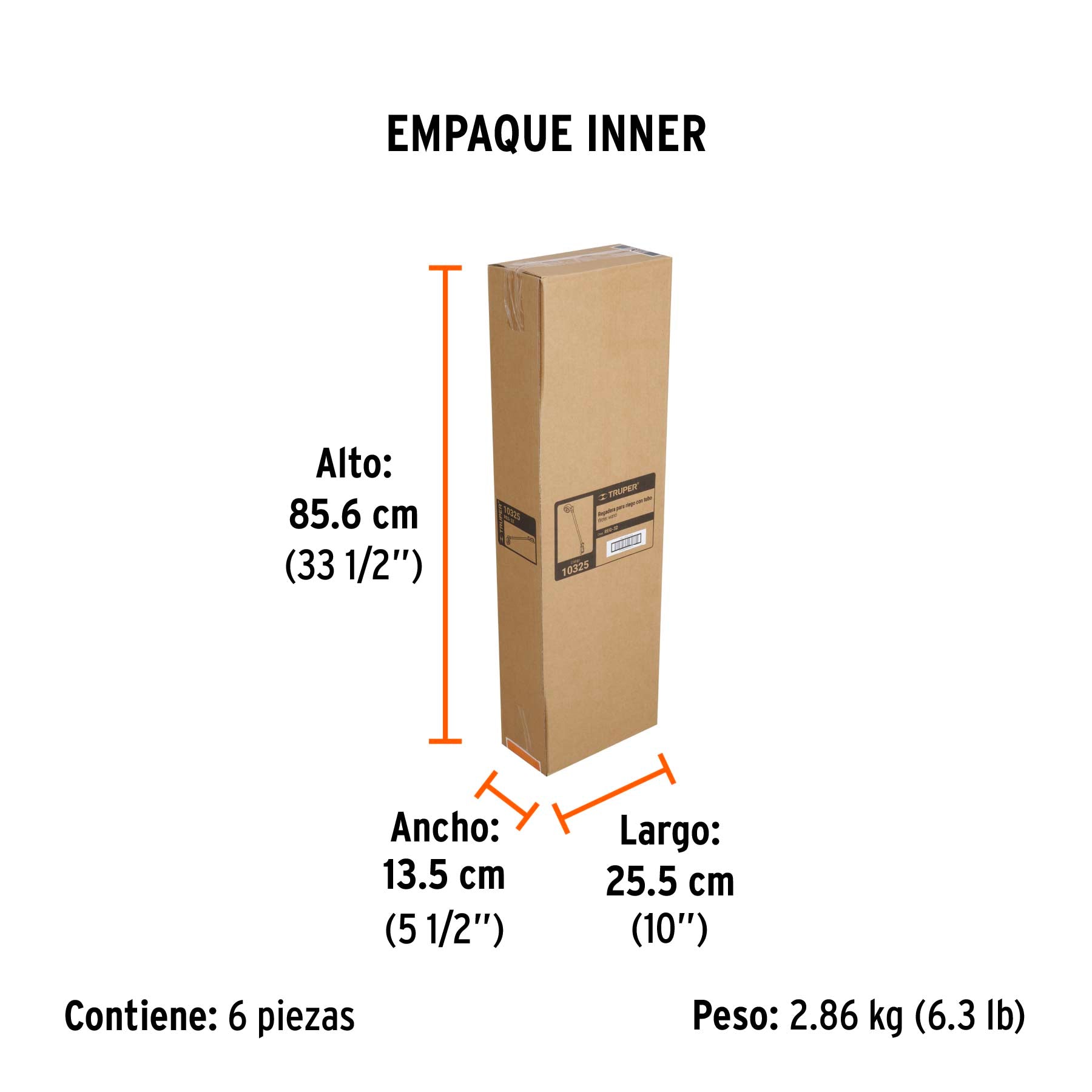 Pistola para riego tipo regadera de 32', TRUPER. Modelo: REG-32