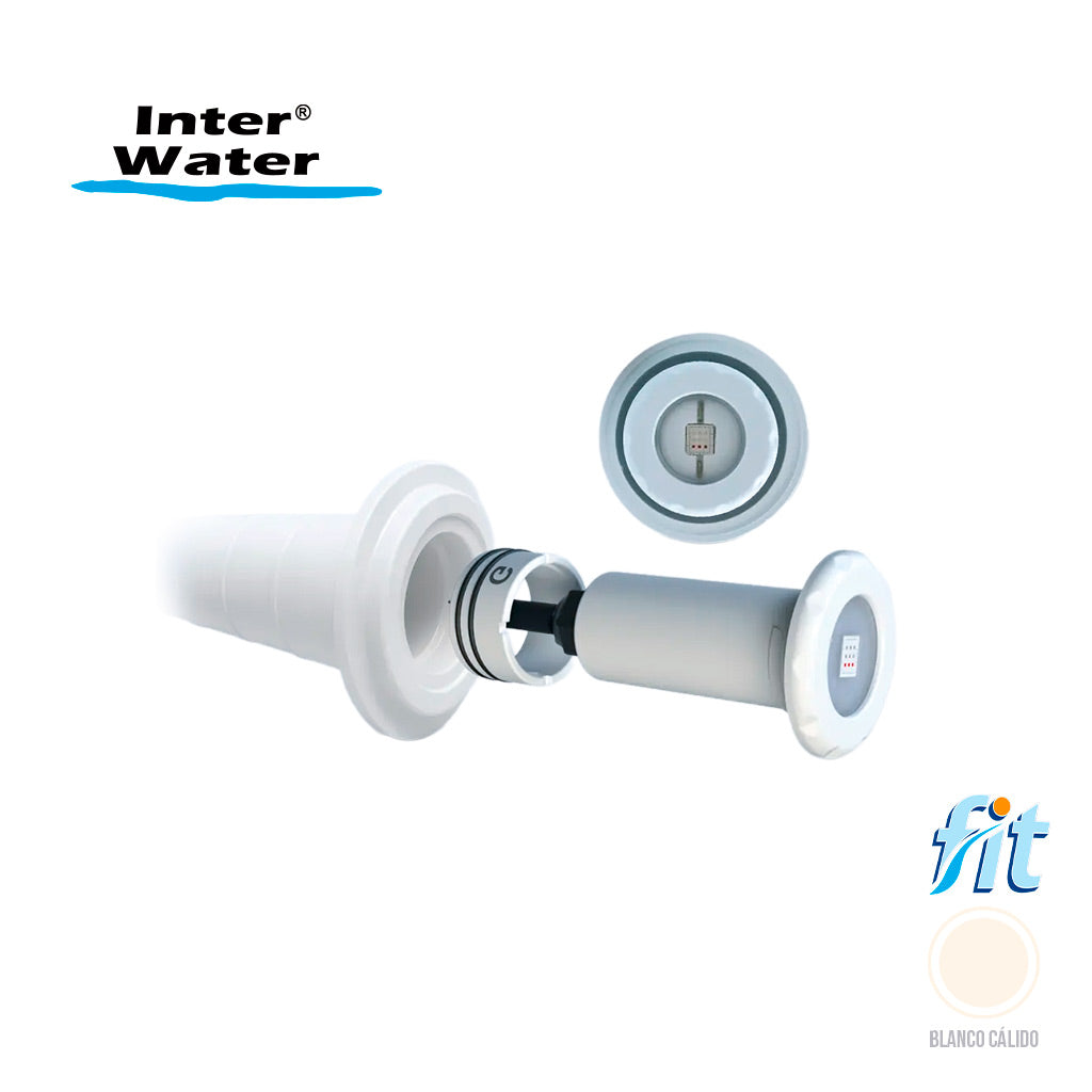 Reflector Fit 1 1/2", Blanco calido, 10W, 12V, cable 15 mts, AC. Modelo: FWW-10-15