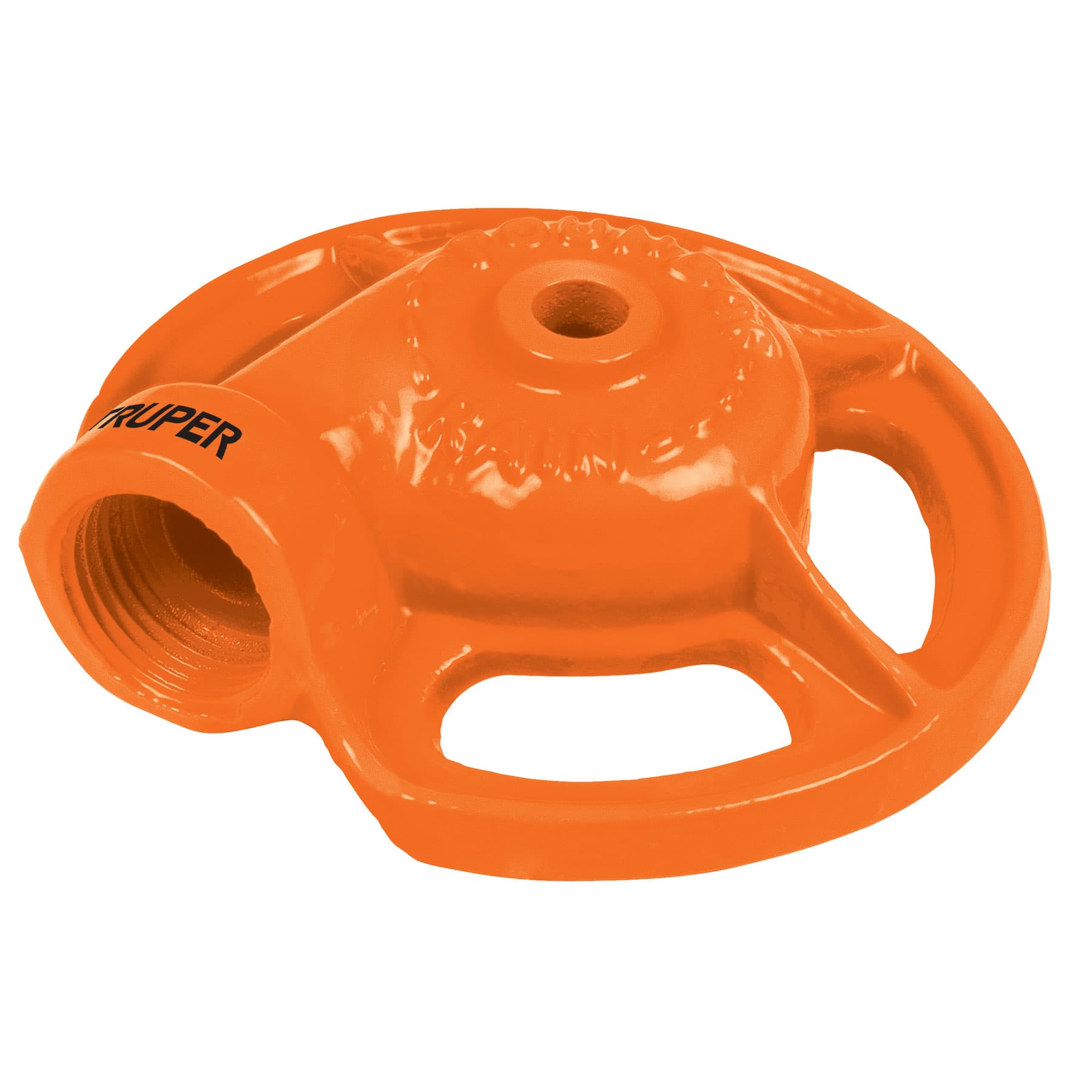 Aspersor base metálica, tipo sapo de chorro fino, TRUPER. Modelo: SAPO-1