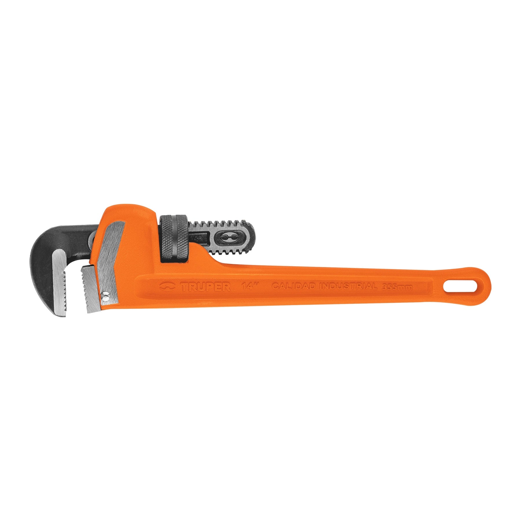 Llave stilson 14' cuerpo robusto de hierro dúctil, TRUPER. Modelo: STI-14