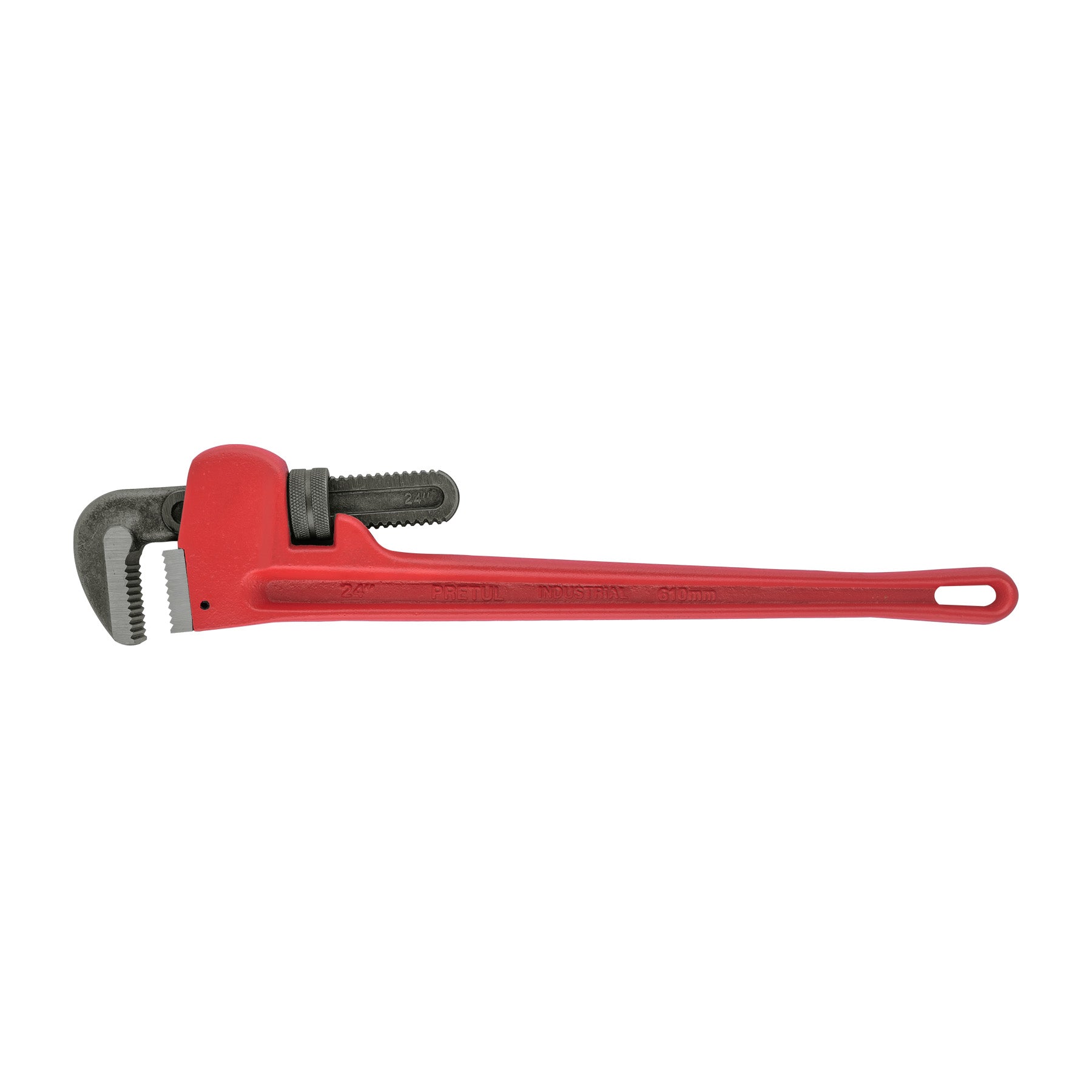 Llave stilson 24' cuerpo de hierro maleable, PRETUL. Modelo: STI-24P