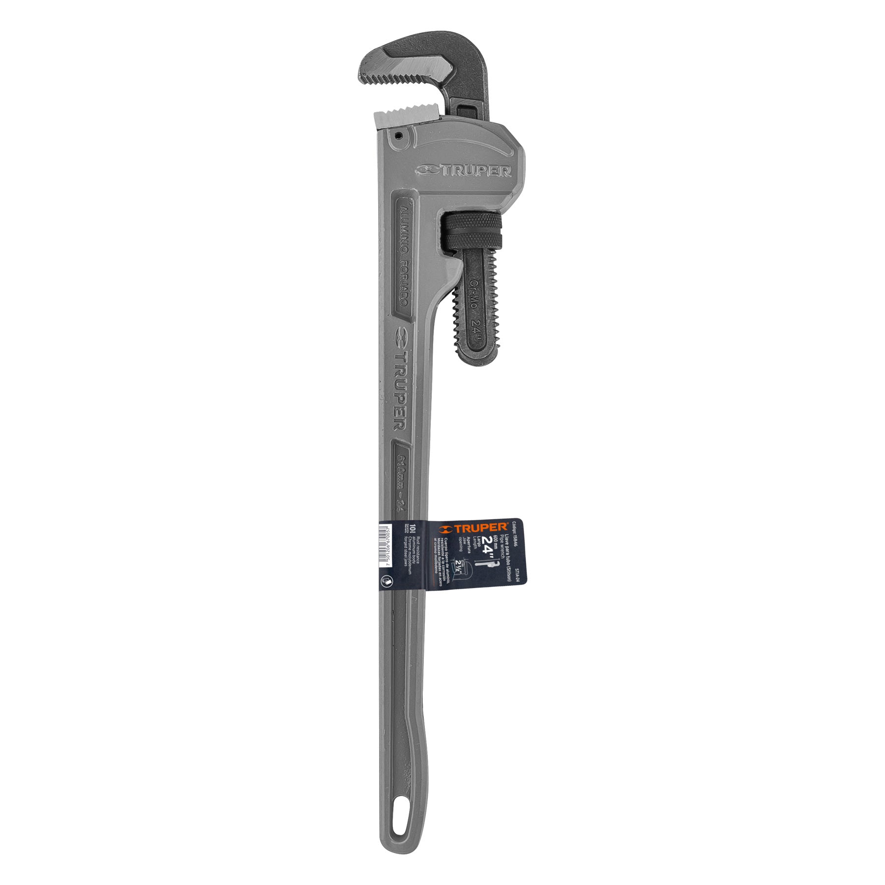 Llave stilson 24' cuerpo de aluminio, TRUPER. Modelo: STIA-24
