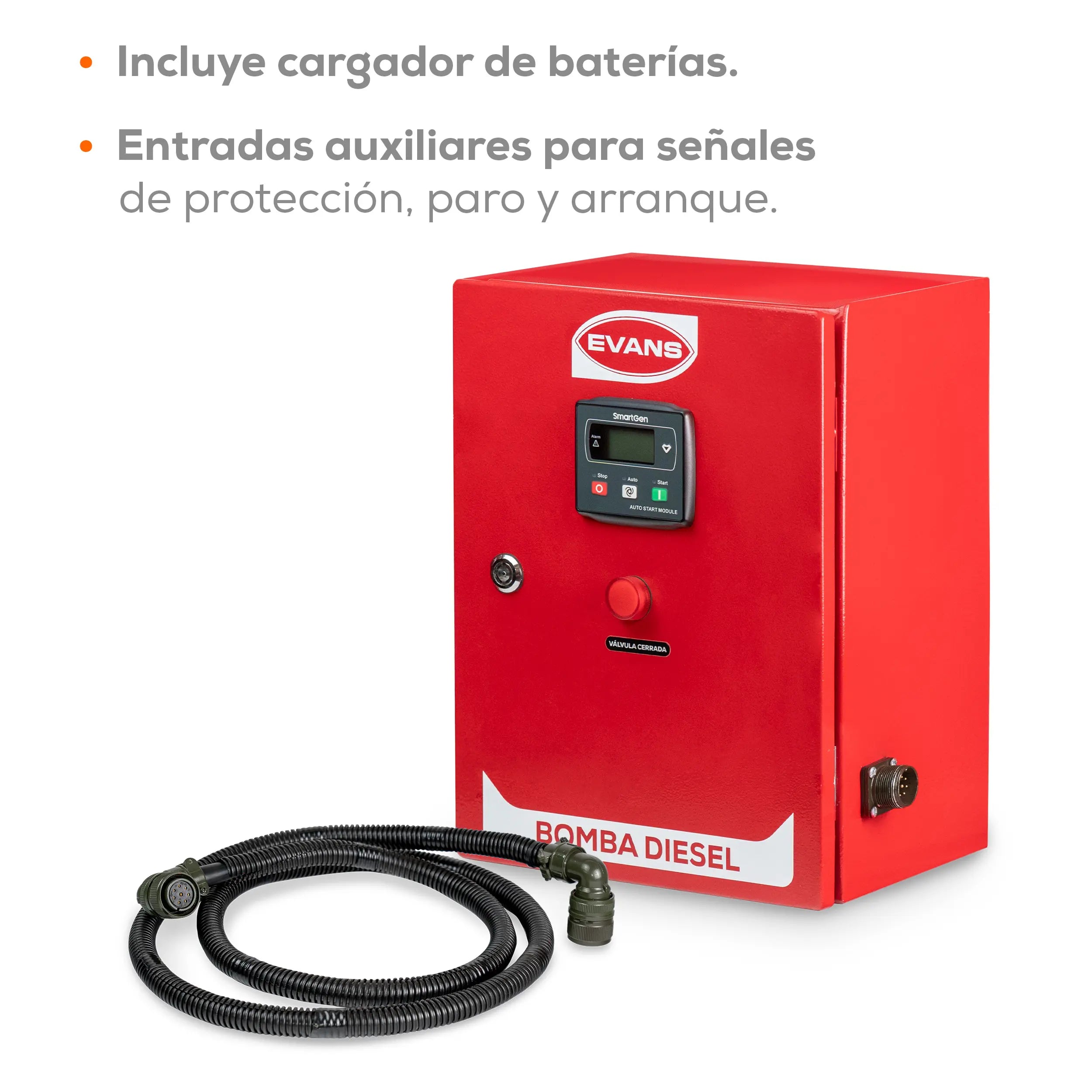 Arrancador mot. diésel 12 V Marca EVANS. Modelo: AB-AMDM12VC