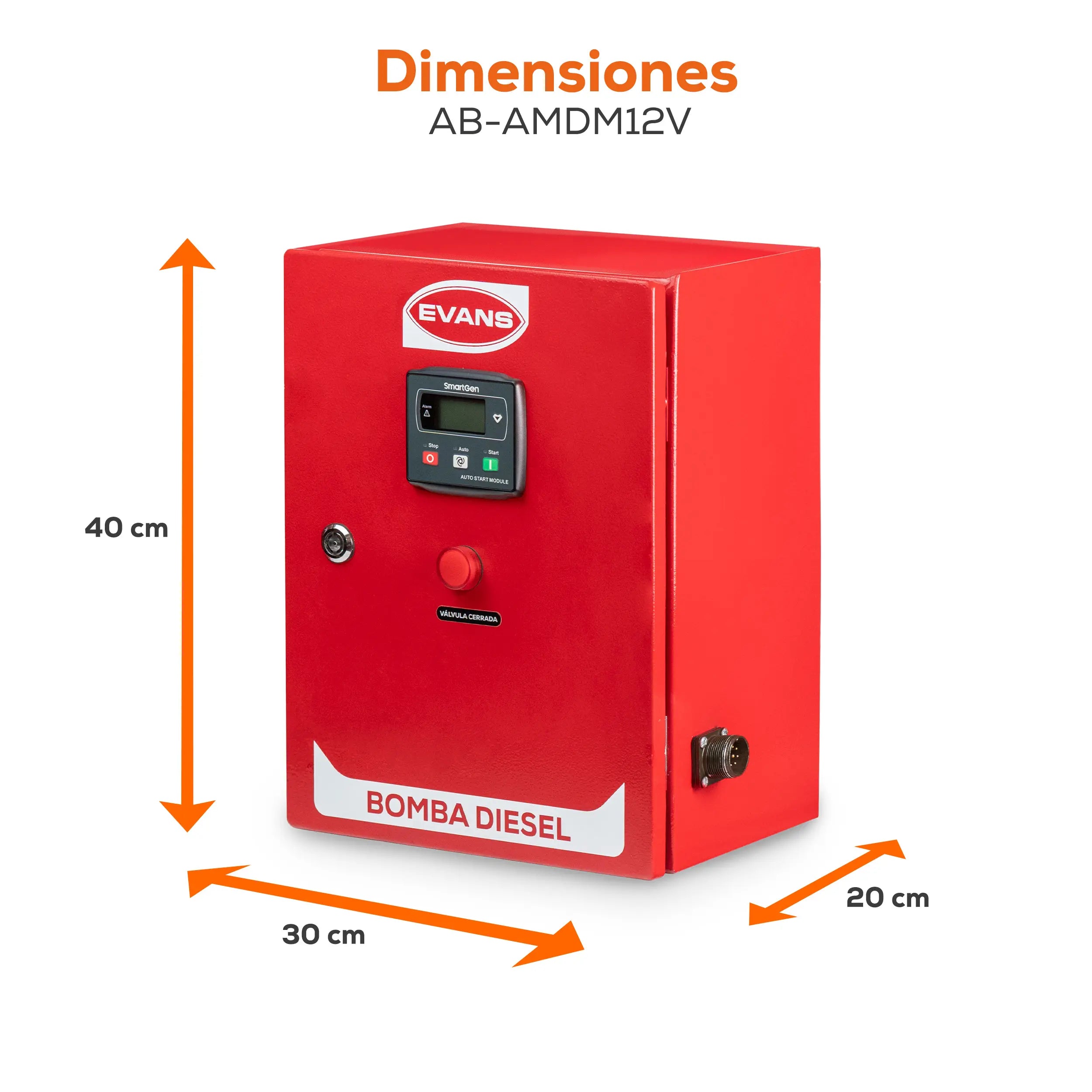 Arrancador mot. diésel 12 V Marca EVANS. Modelo: AB-AMDM12VC