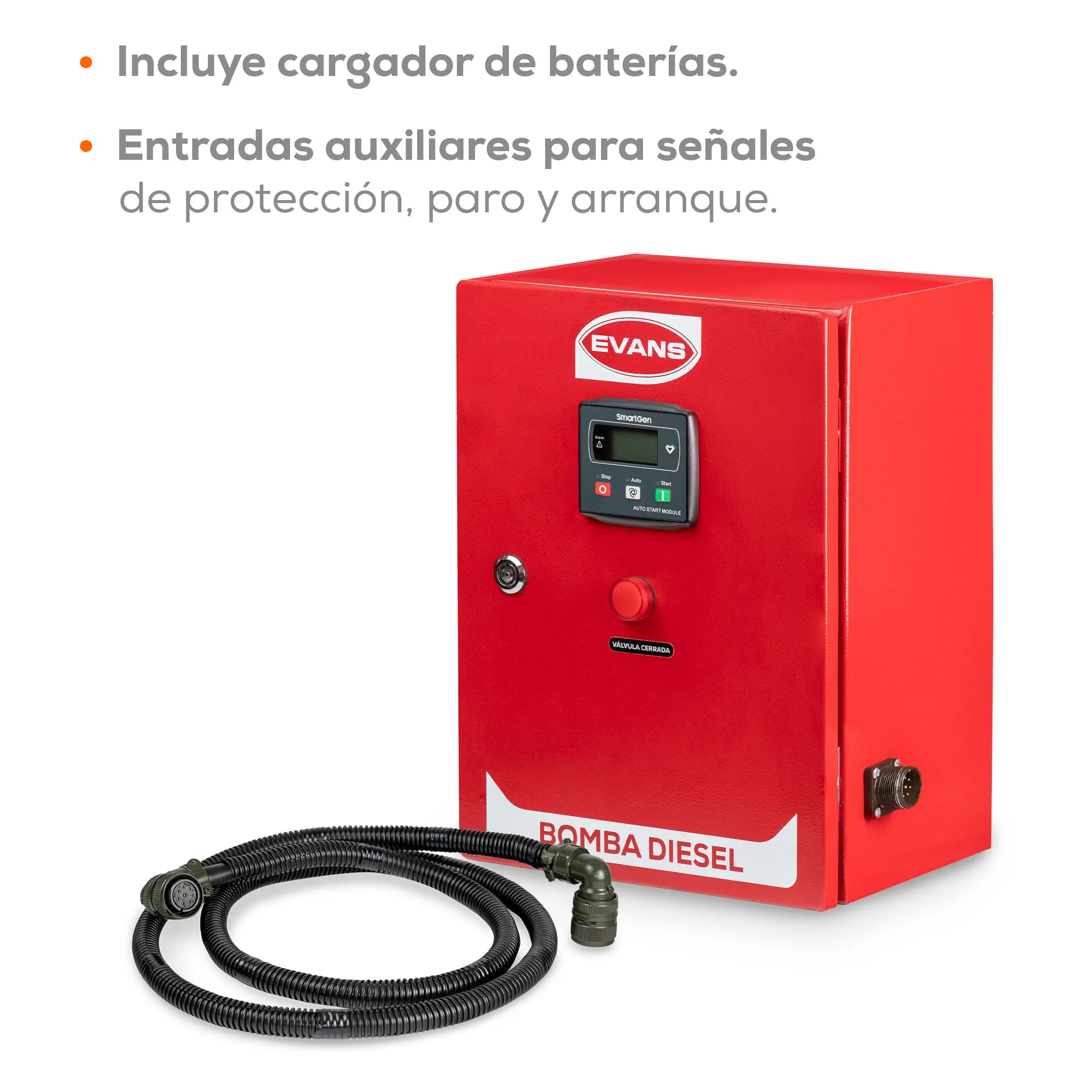 Arrancador mot. diésel 24 V Marca EVANS. Modelo: AB-AMDM24VC